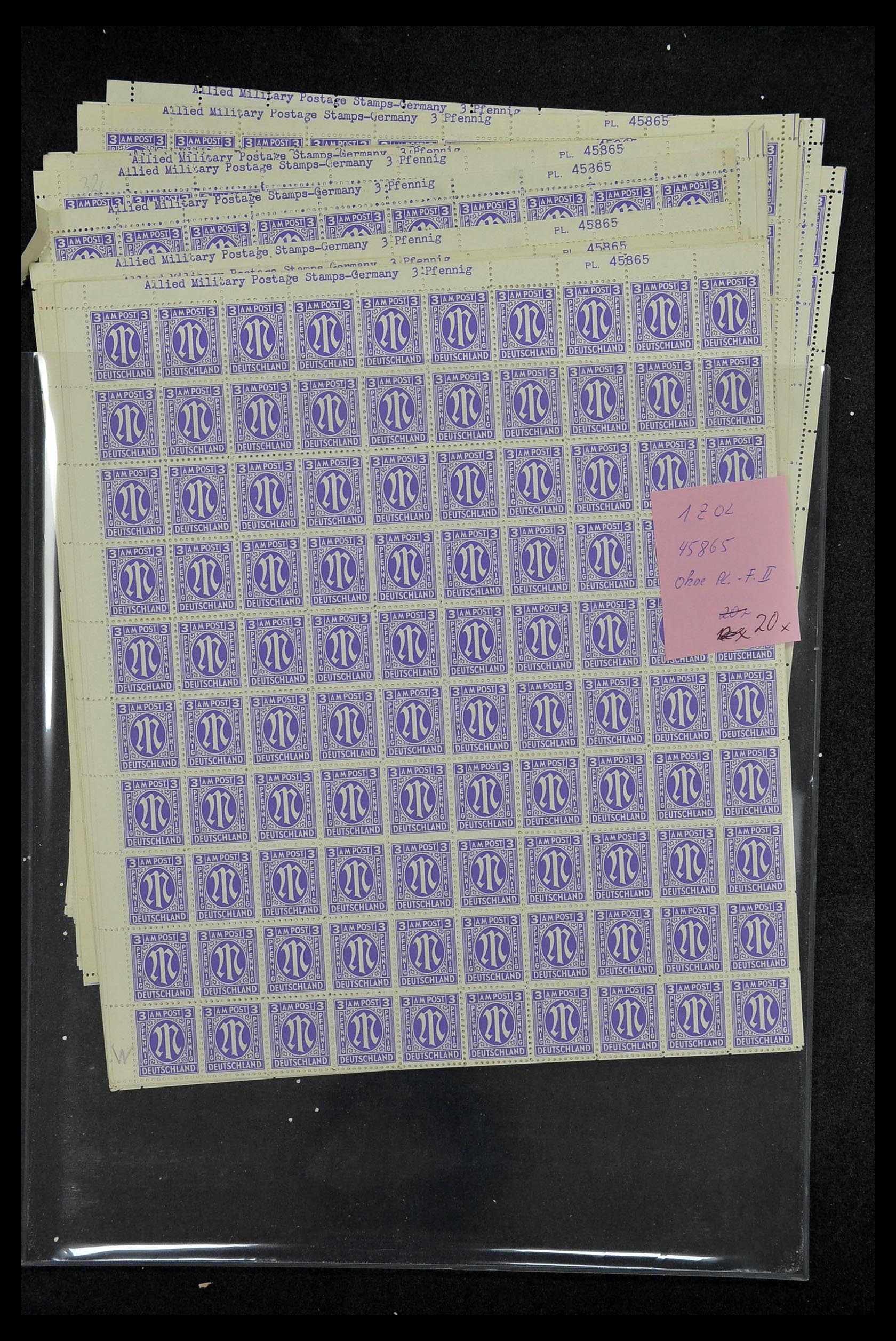 34886 014 - Stamp Collection 34886 Allied occupation 1945.