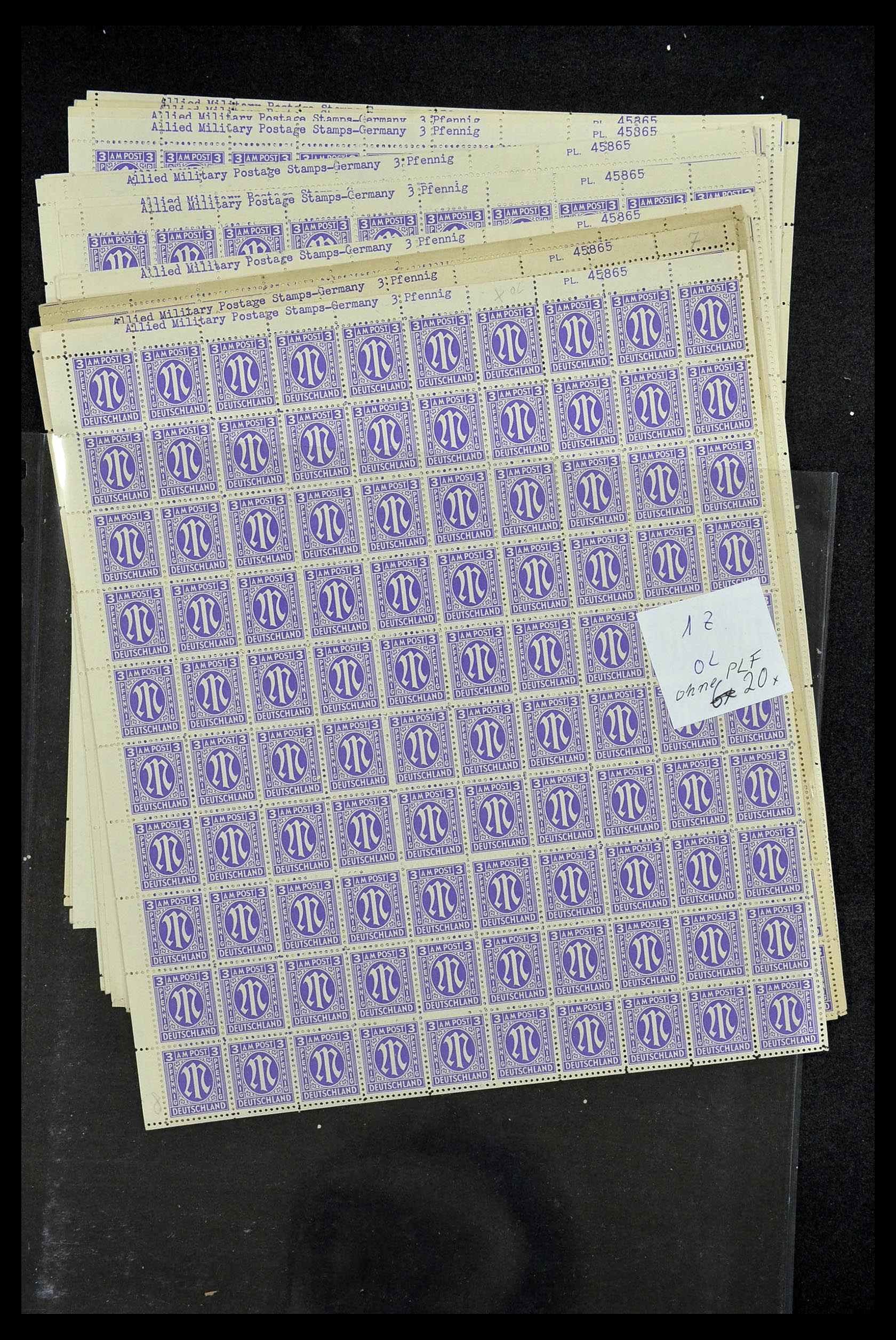 34886 015 - Stamp Collection 34886 Allied occupation 1945.