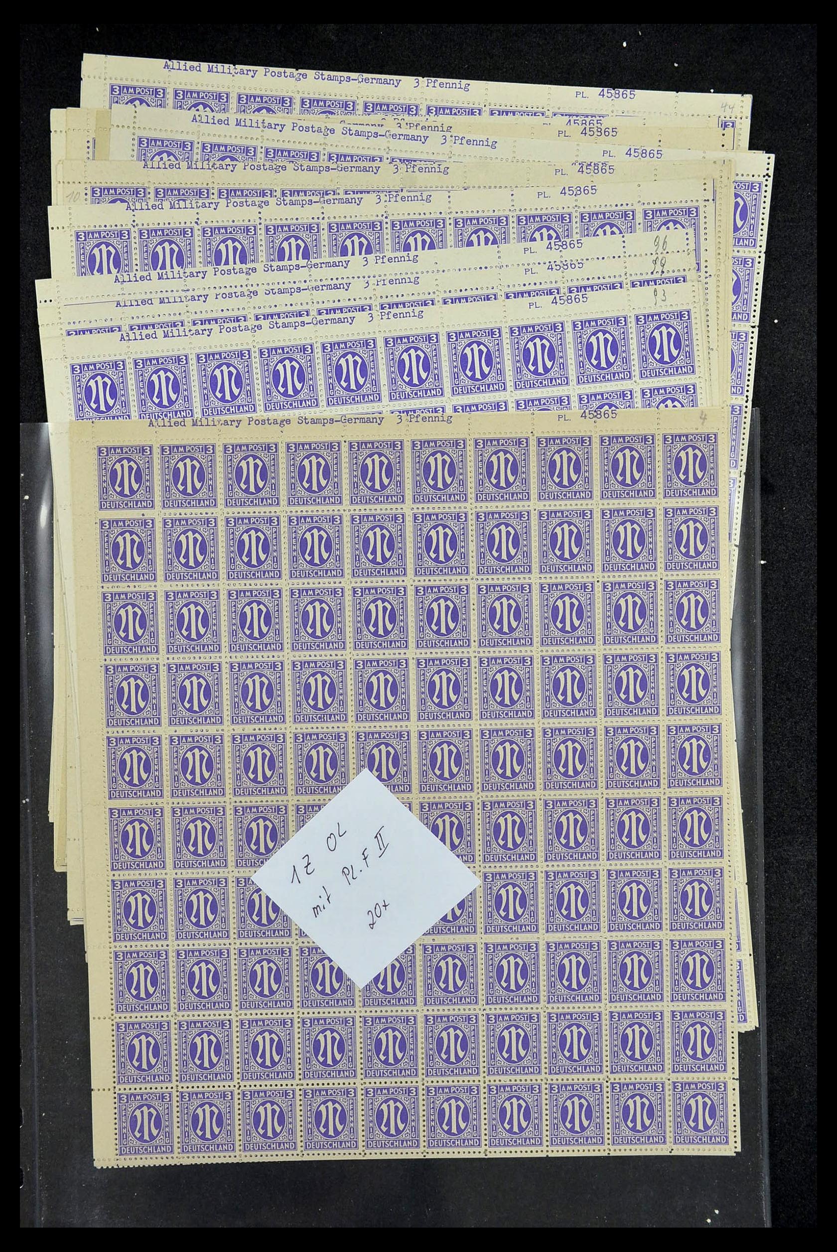 34886 016 - Stamp Collection 34886 Allied occupation 1945.