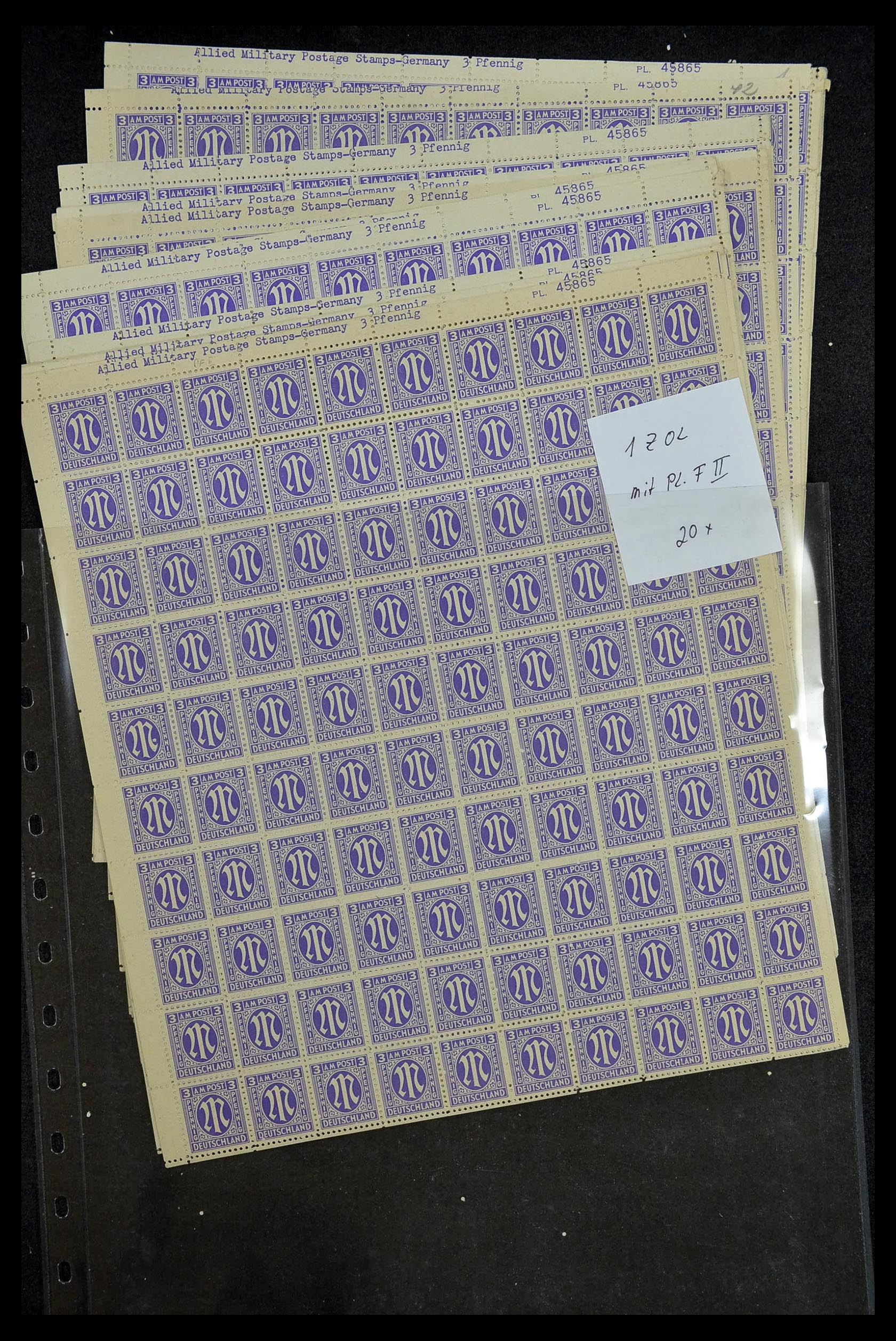 34886 017 - Stamp Collection 34886 Allied occupation 1945.