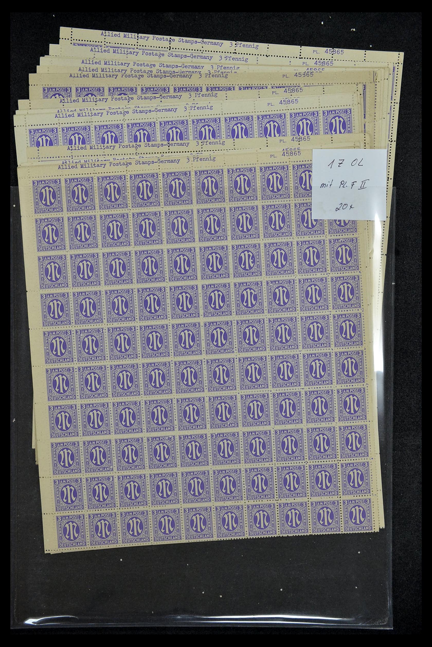 34886 018 - Postzegelverzameling 34886 Geallieerde bezetting 1945.