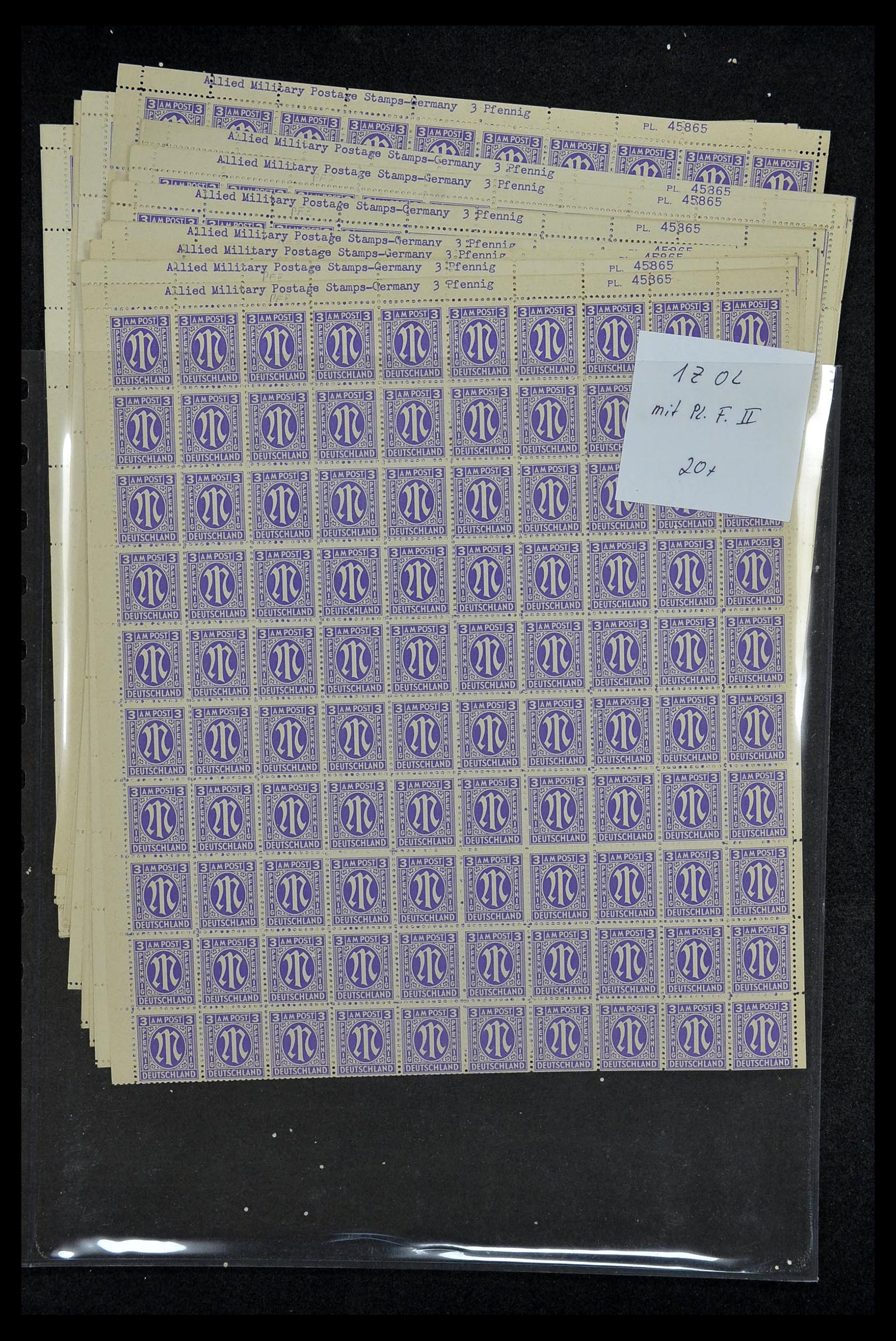 34886 019 - Postzegelverzameling 34886 Geallieerde bezetting 1945.