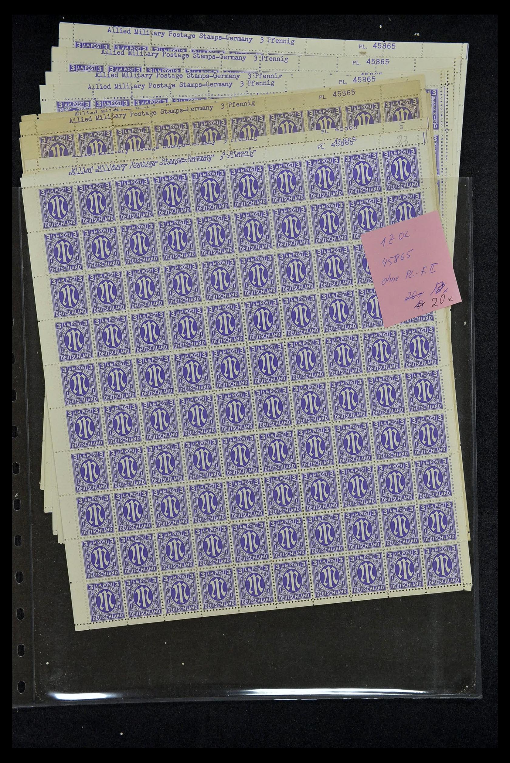 34886 020 - Postzegelverzameling 34886 Geallieerde bezetting 1945.