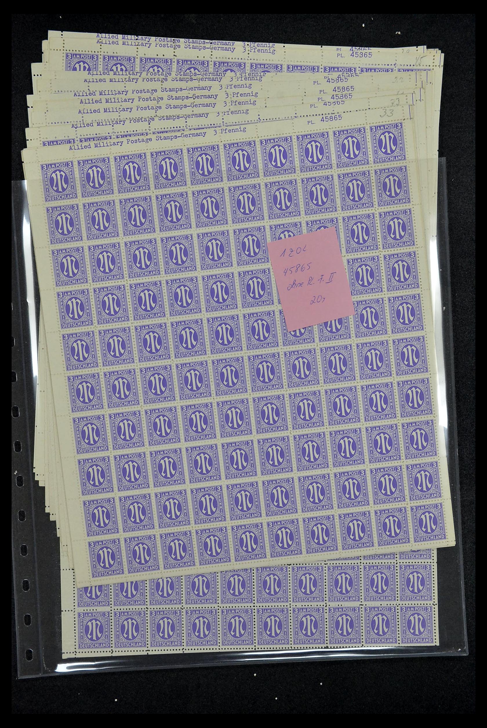 34886 021 - Postzegelverzameling 34886 Geallieerde bezetting 1945.