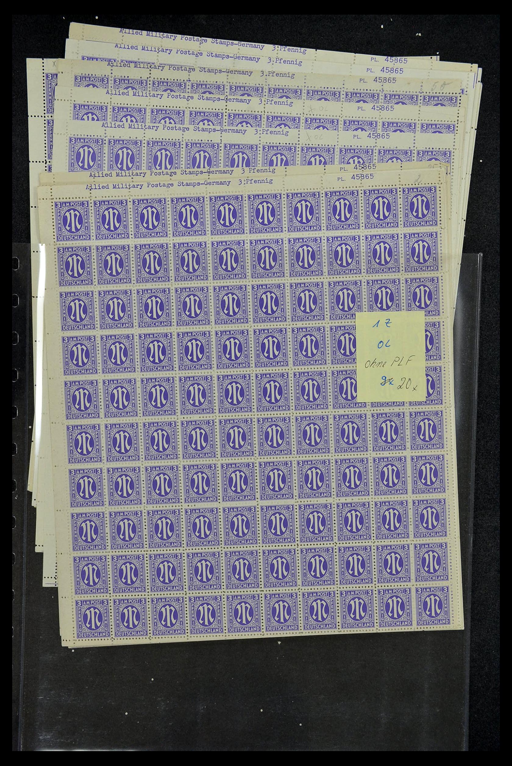 34886 023 - Stamp Collection 34886 Allied occupation 1945.