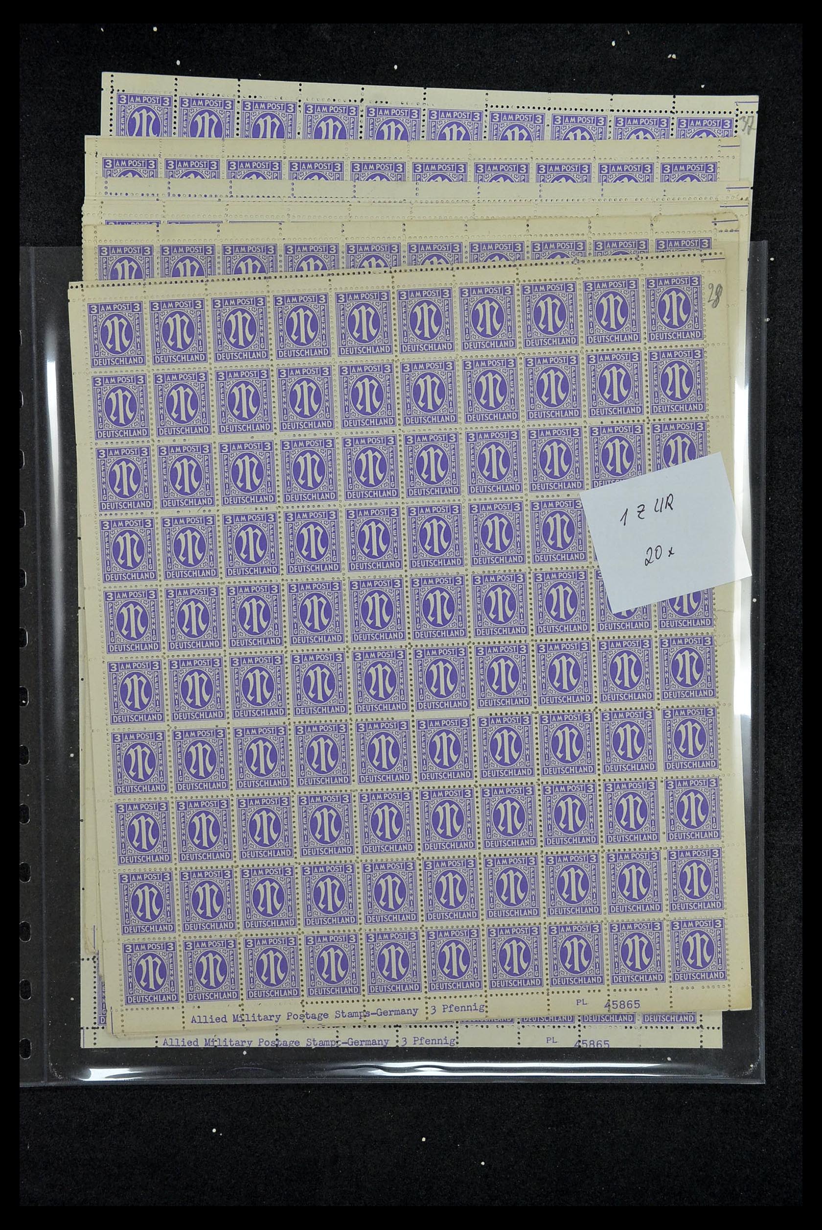 34886 025 - Stamp Collection 34886 Allied occupation 1945.
