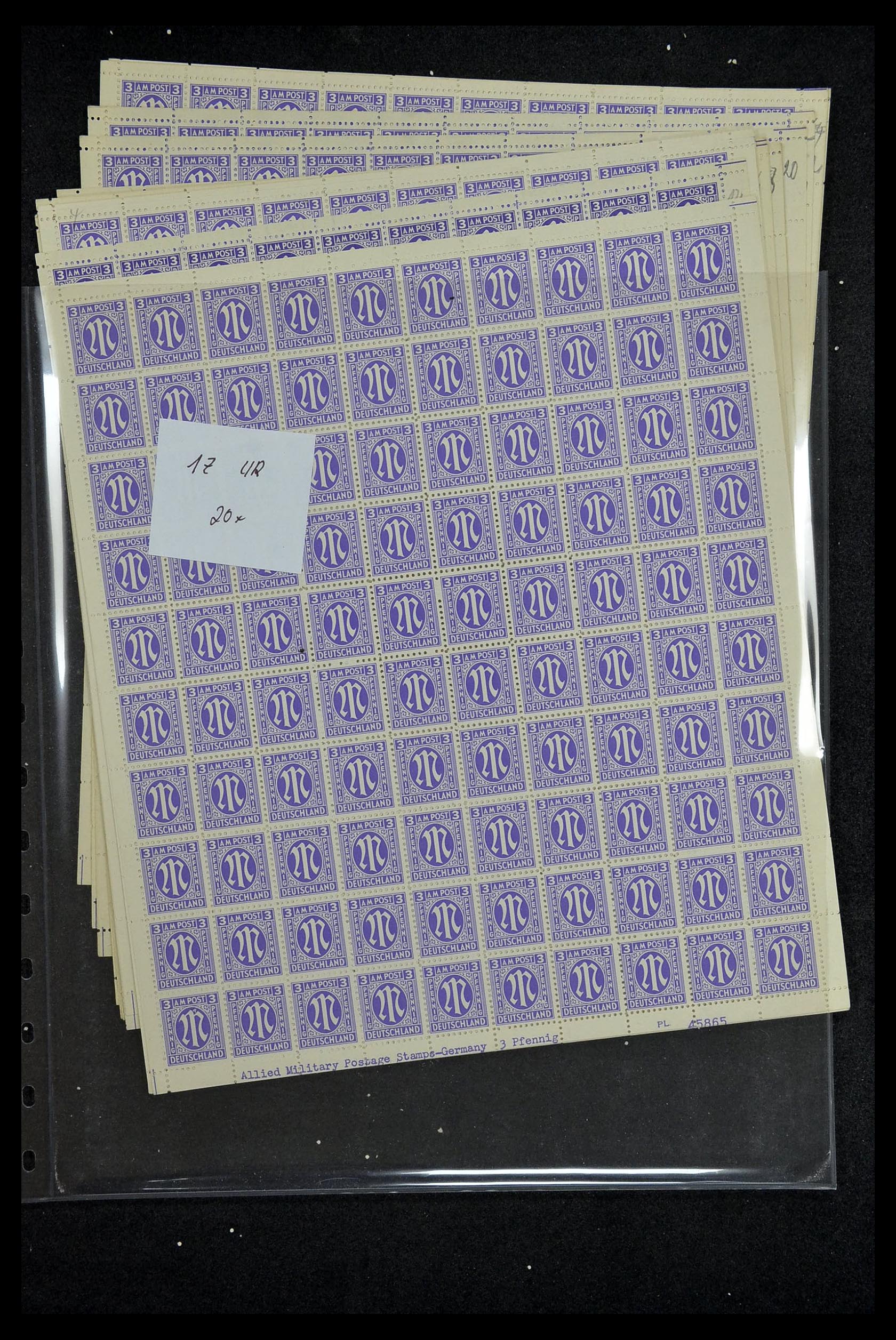 34886 026 - Stamp Collection 34886 Allied occupation 1945.