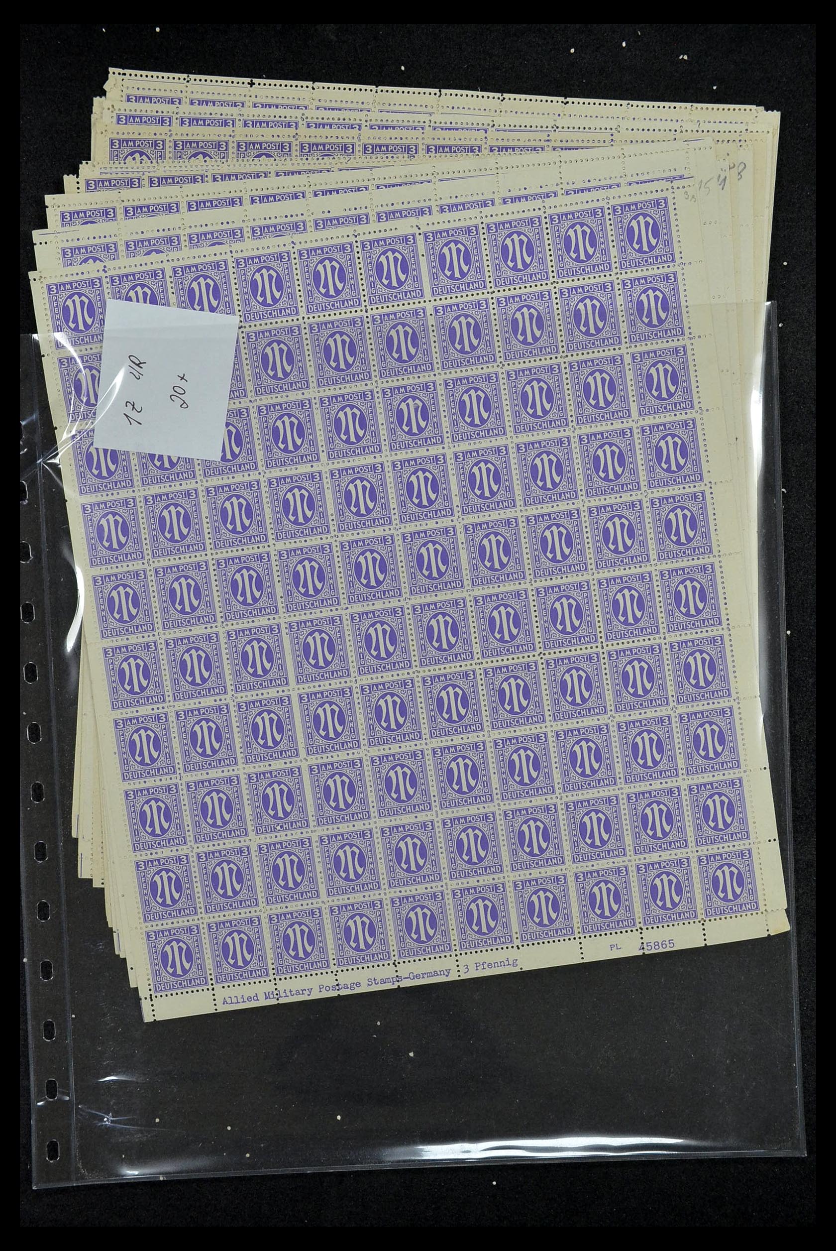 34886 027 - Postzegelverzameling 34886 Geallieerde bezetting 1945.
