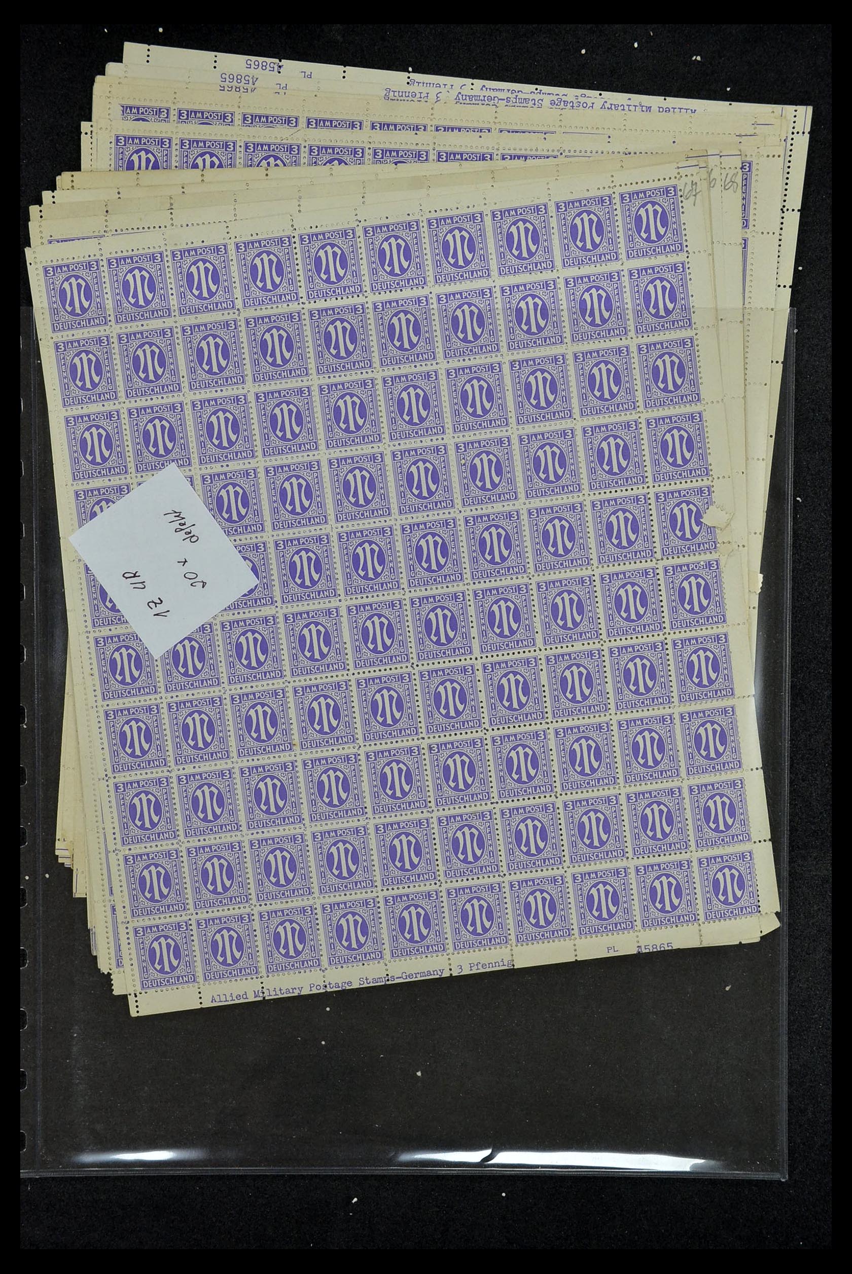 34886 028 - Postzegelverzameling 34886 Geallieerde bezetting 1945.