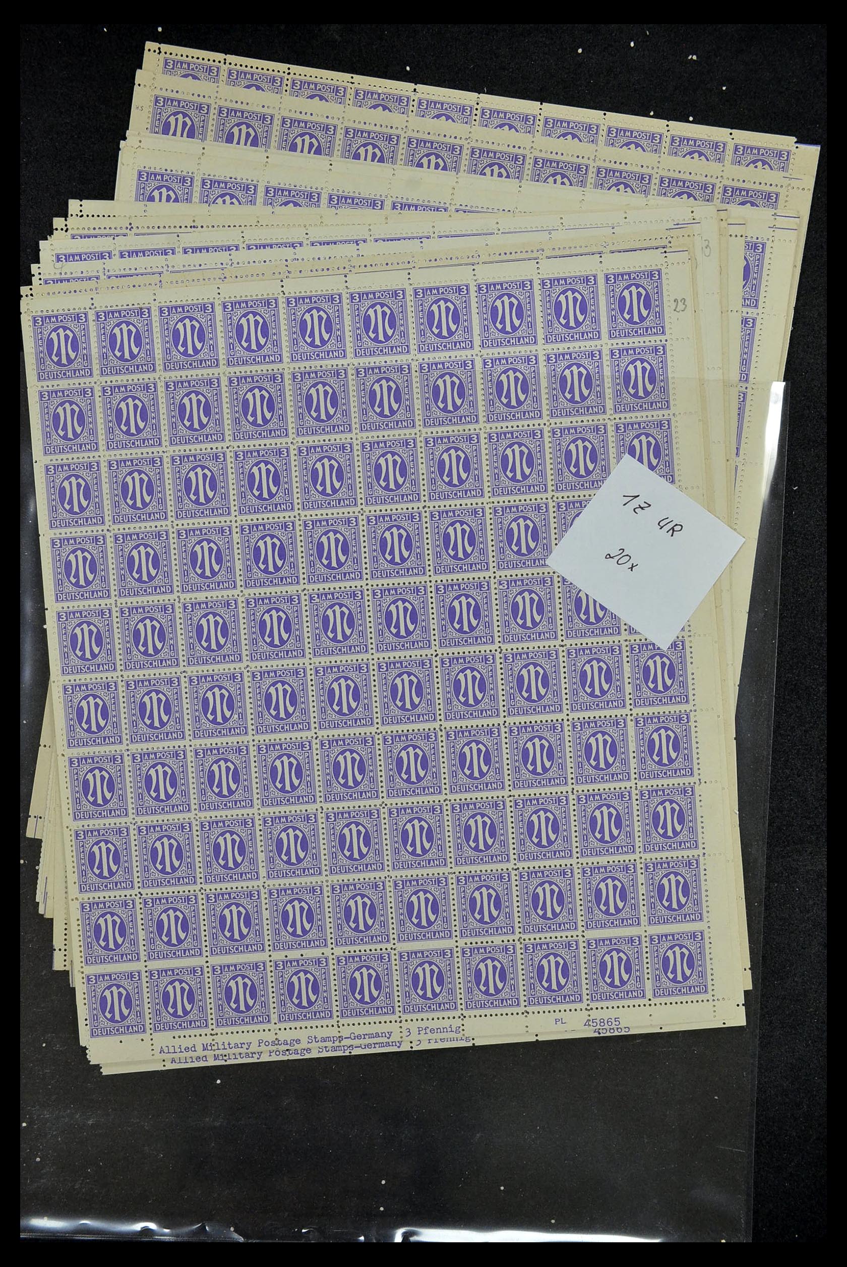 34886 029 - Stamp Collection 34886 Allied occupation 1945.