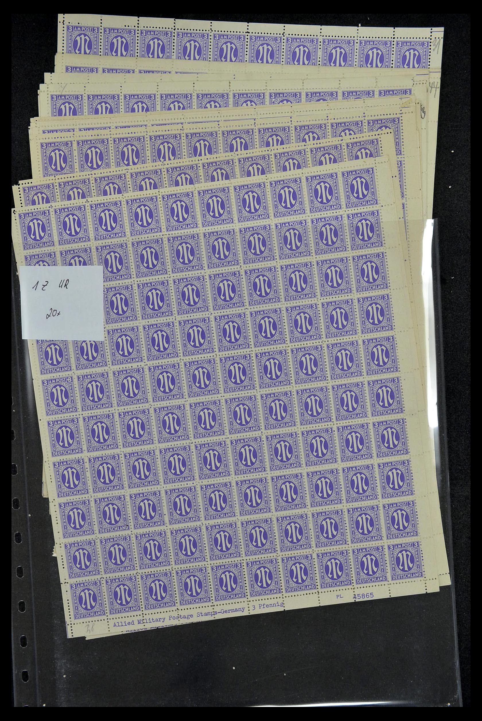 34886 030 - Stamp Collection 34886 Allied occupation 1945.