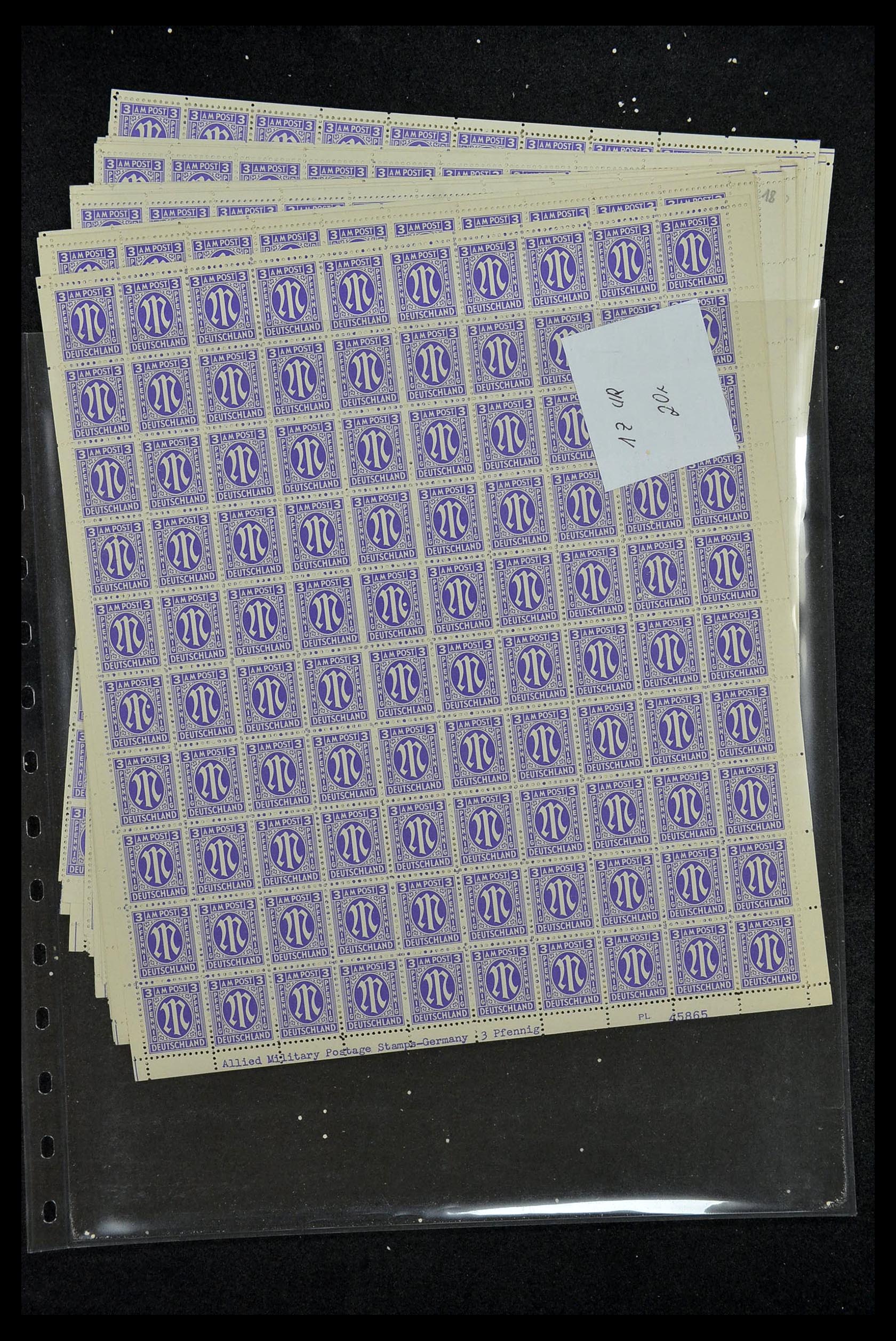 34886 032 - Postzegelverzameling 34886 Geallieerde bezetting 1945.