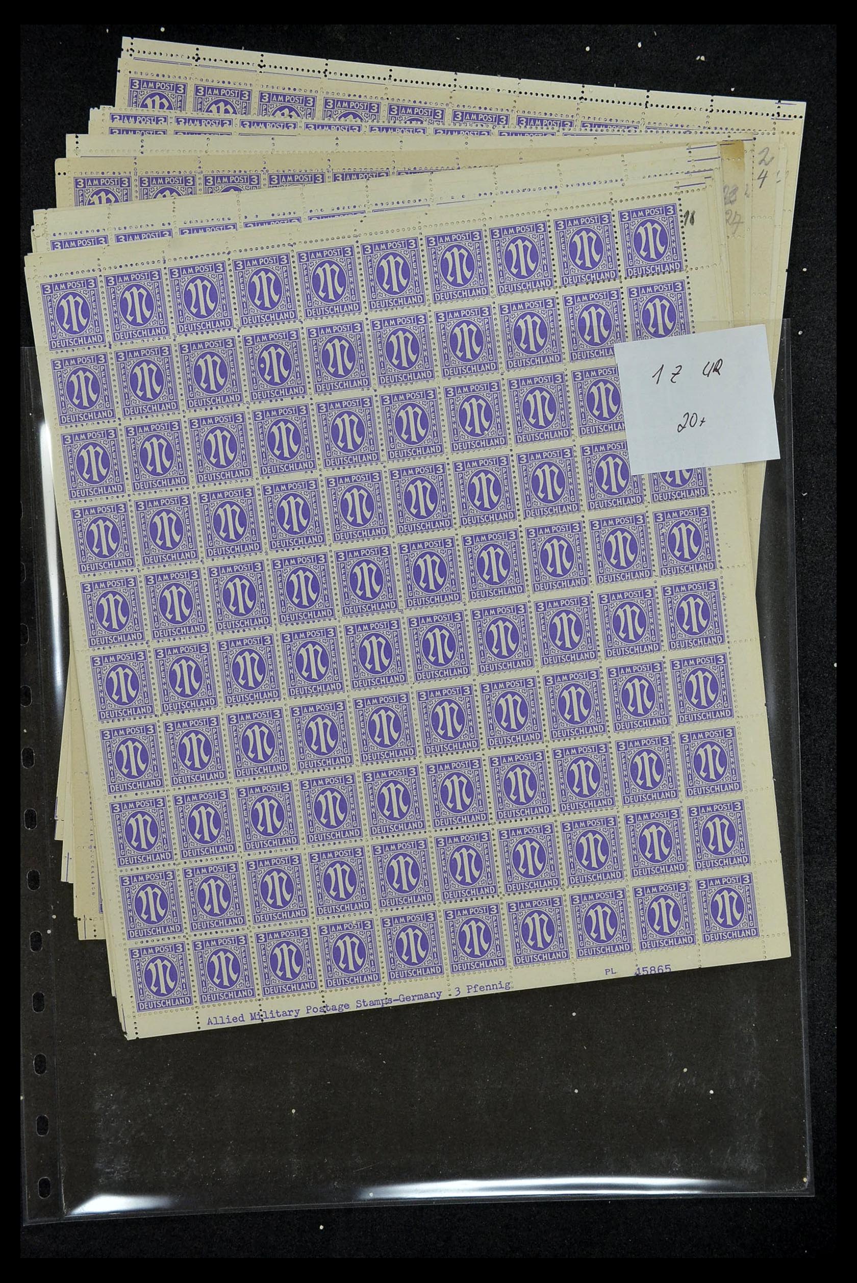 34886 033 - Stamp Collection 34886 Allied occupation 1945.