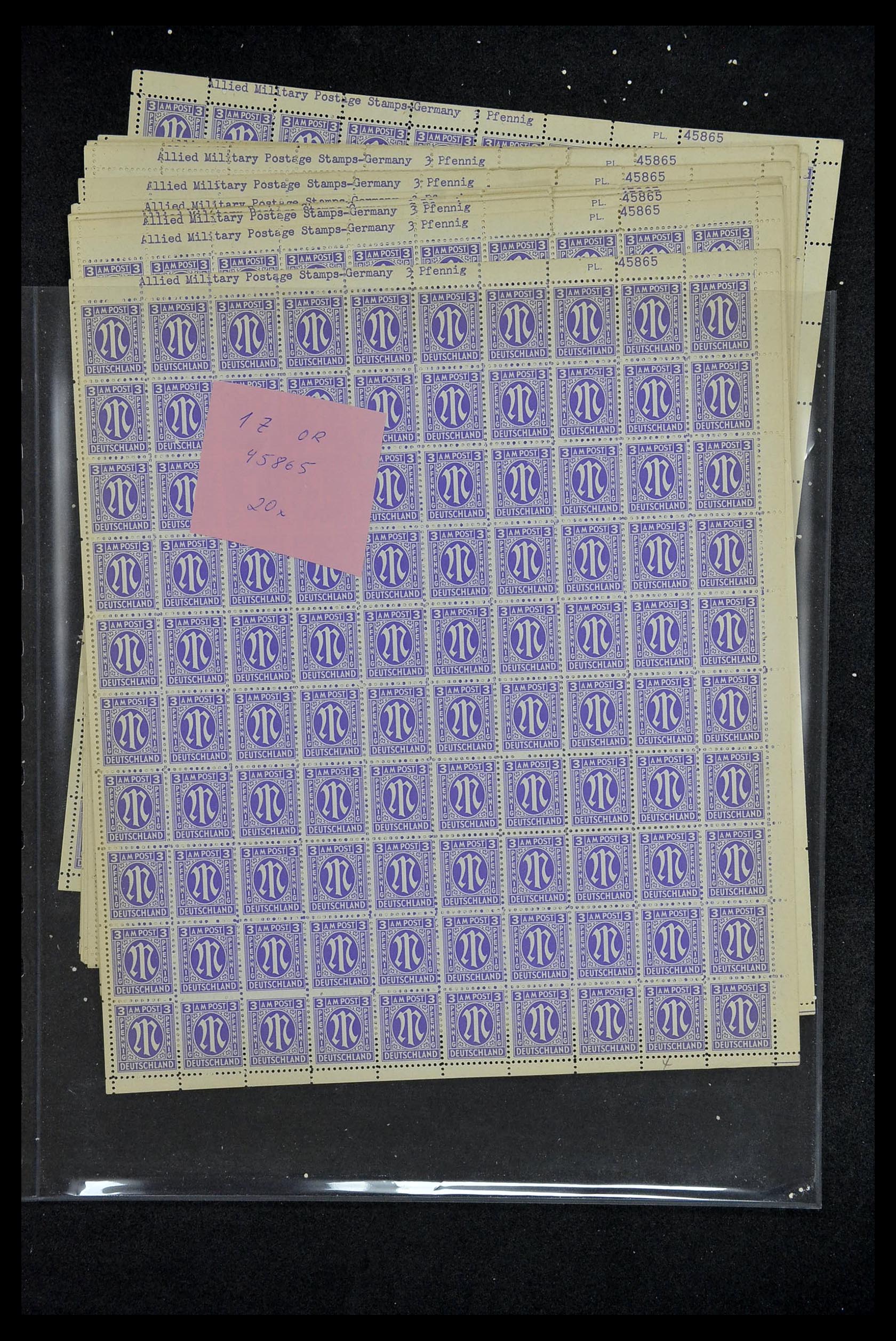 34886 036 - Stamp Collection 34886 Allied occupation 1945.