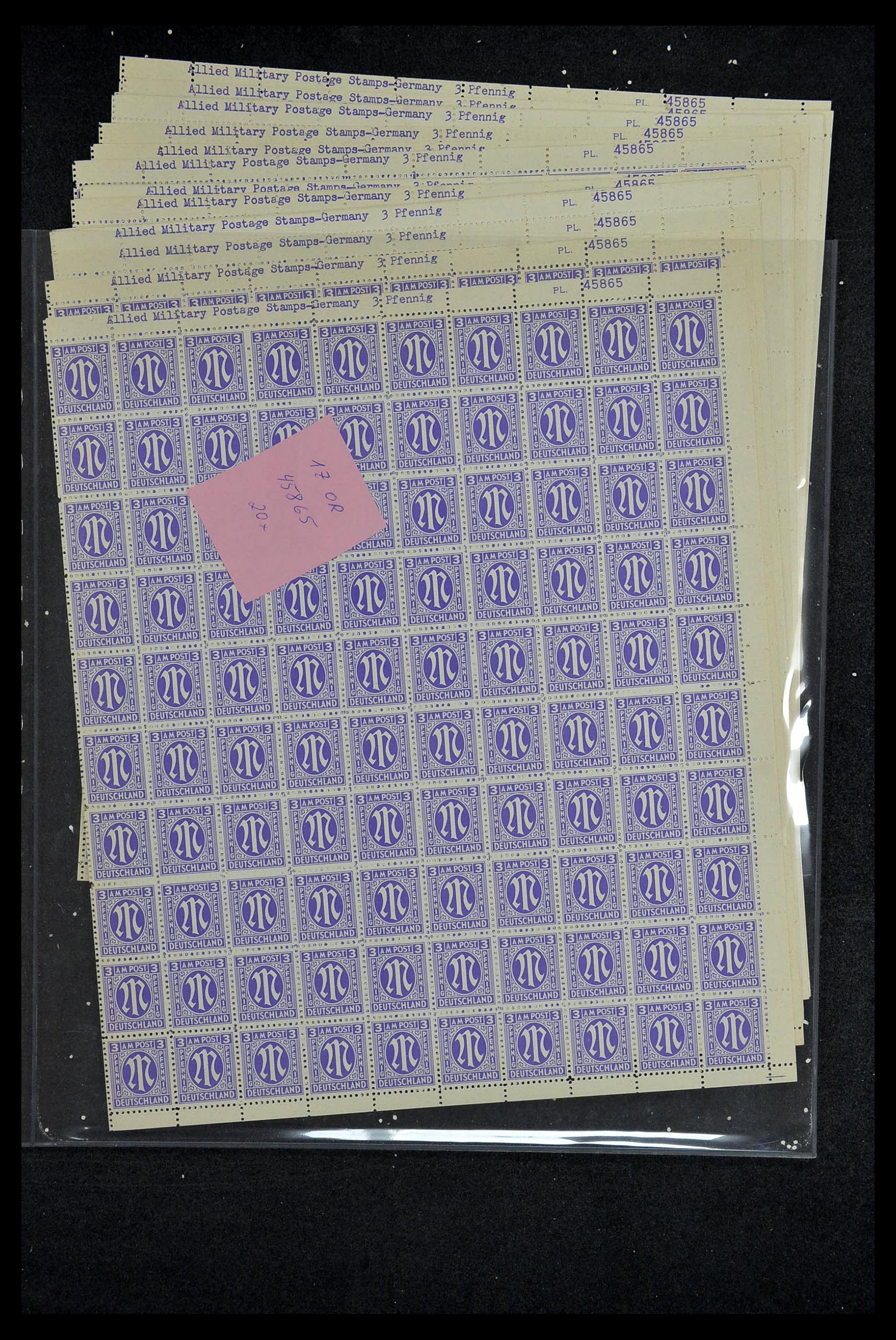 34886 037 - Postzegelverzameling 34886 Geallieerde bezetting 1945.