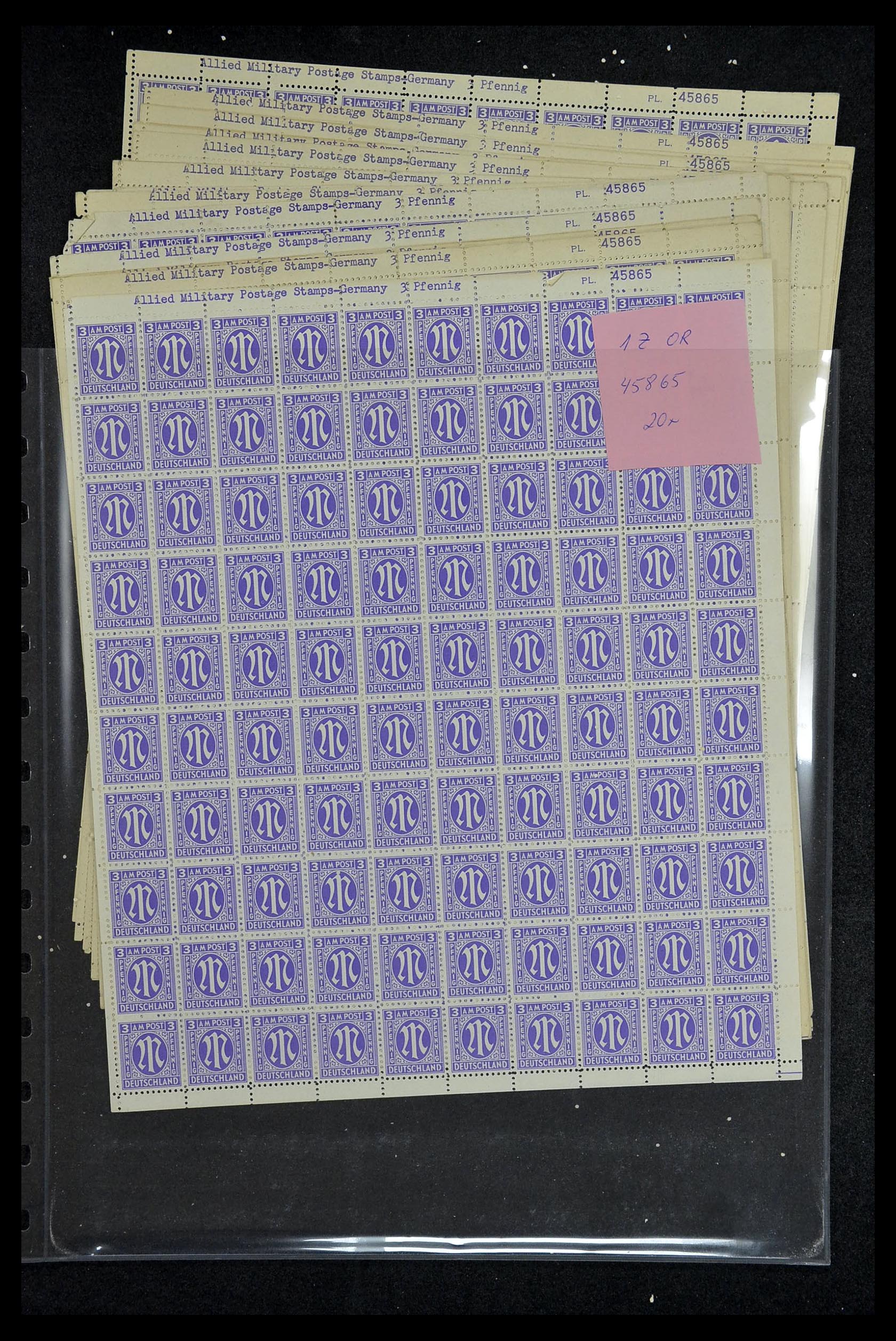 34886 038 - Postzegelverzameling 34886 Geallieerde bezetting 1945.