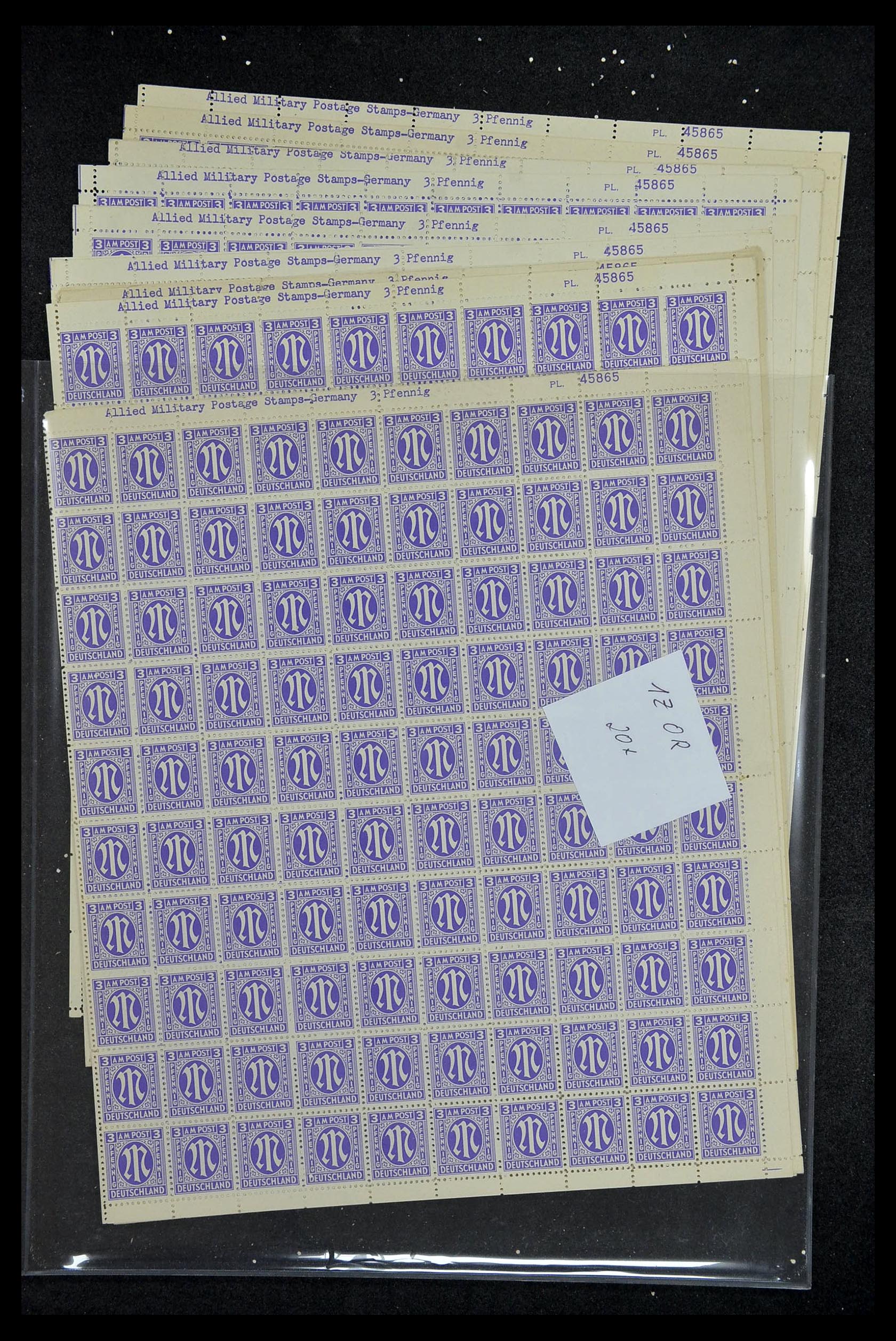 34886 040 - Postzegelverzameling 34886 Geallieerde bezetting 1945.