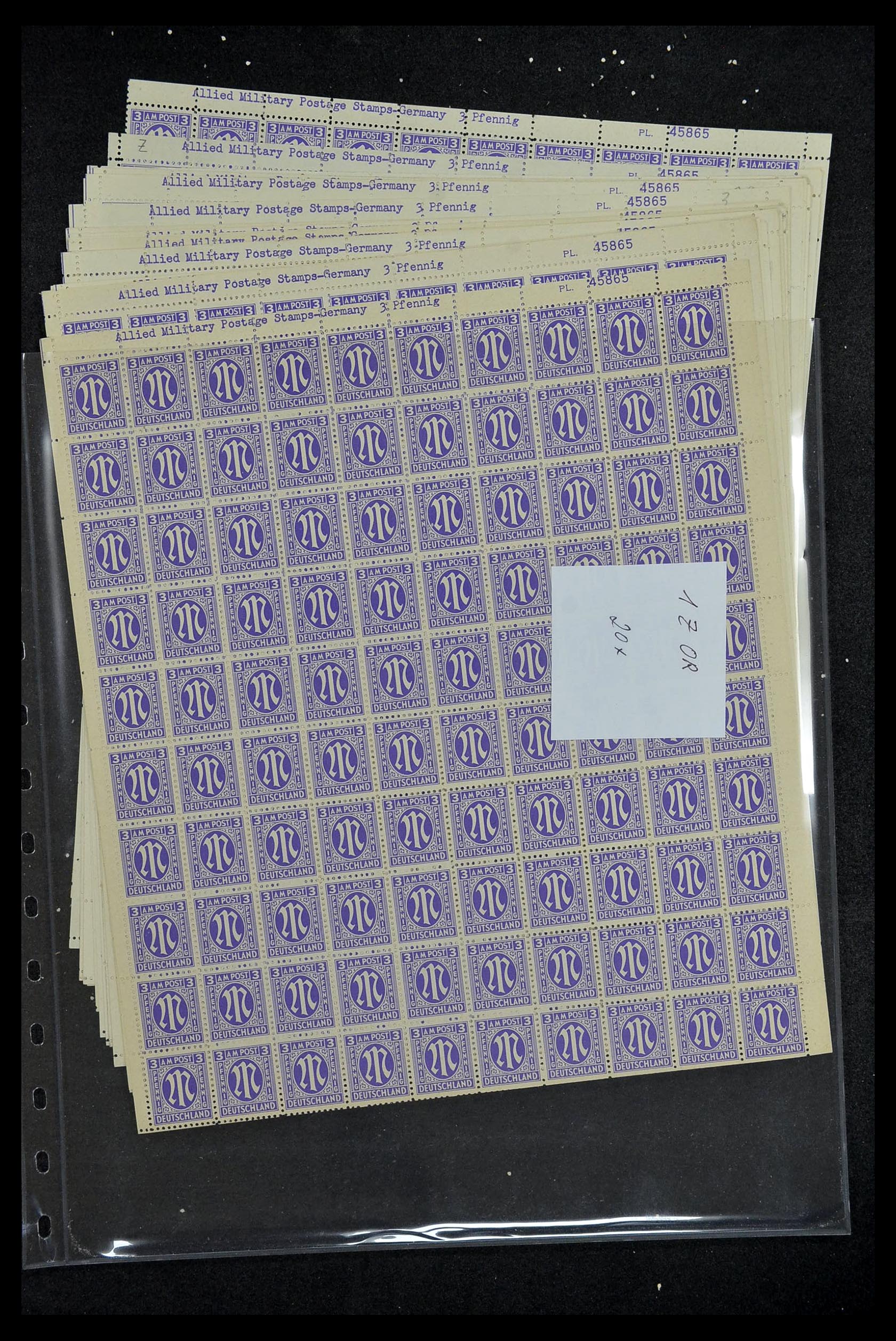 34886 042 - Stamp Collection 34886 Allied occupation 1945.