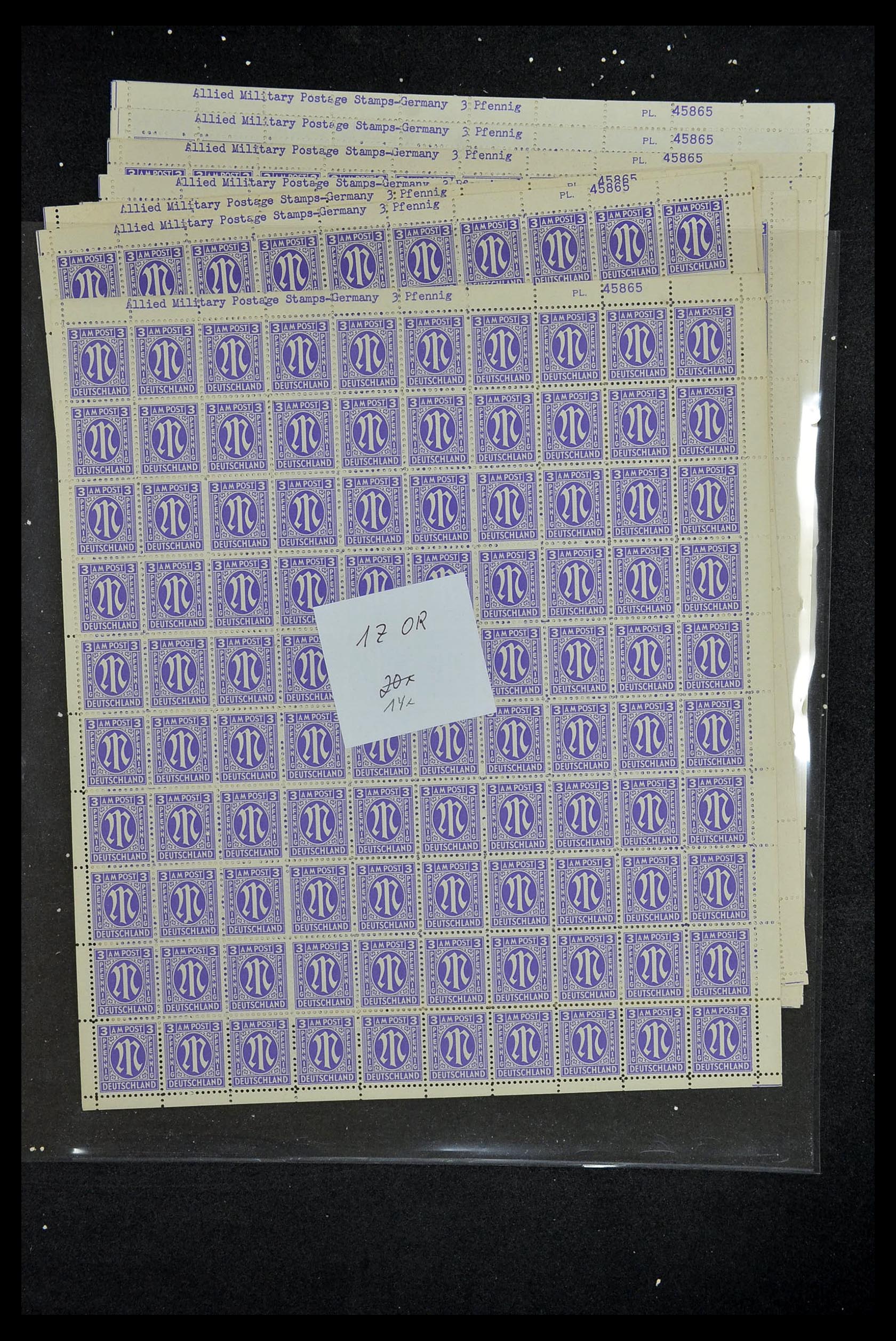 34886 043 - Postzegelverzameling 34886 Geallieerde bezetting 1945.