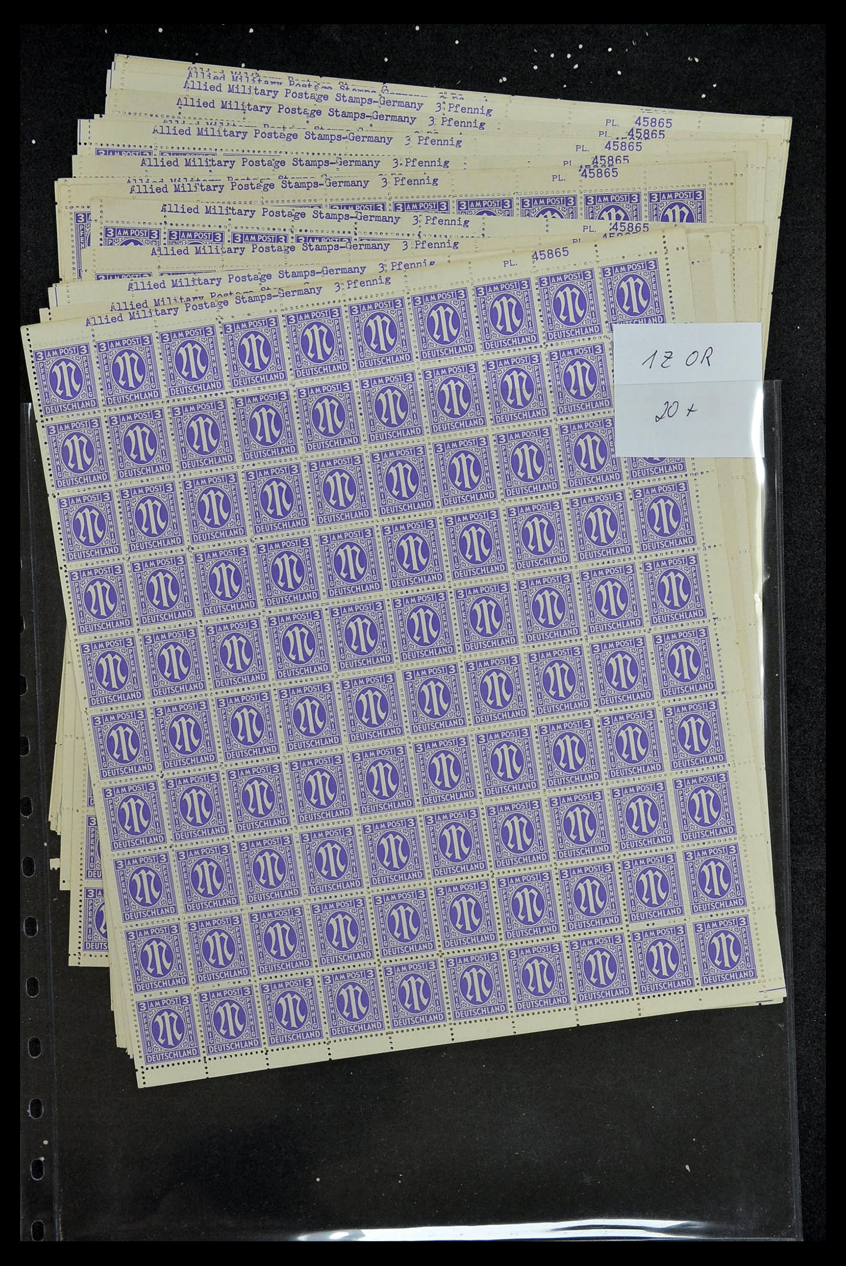 34886 044 - Postzegelverzameling 34886 Geallieerde bezetting 1945.