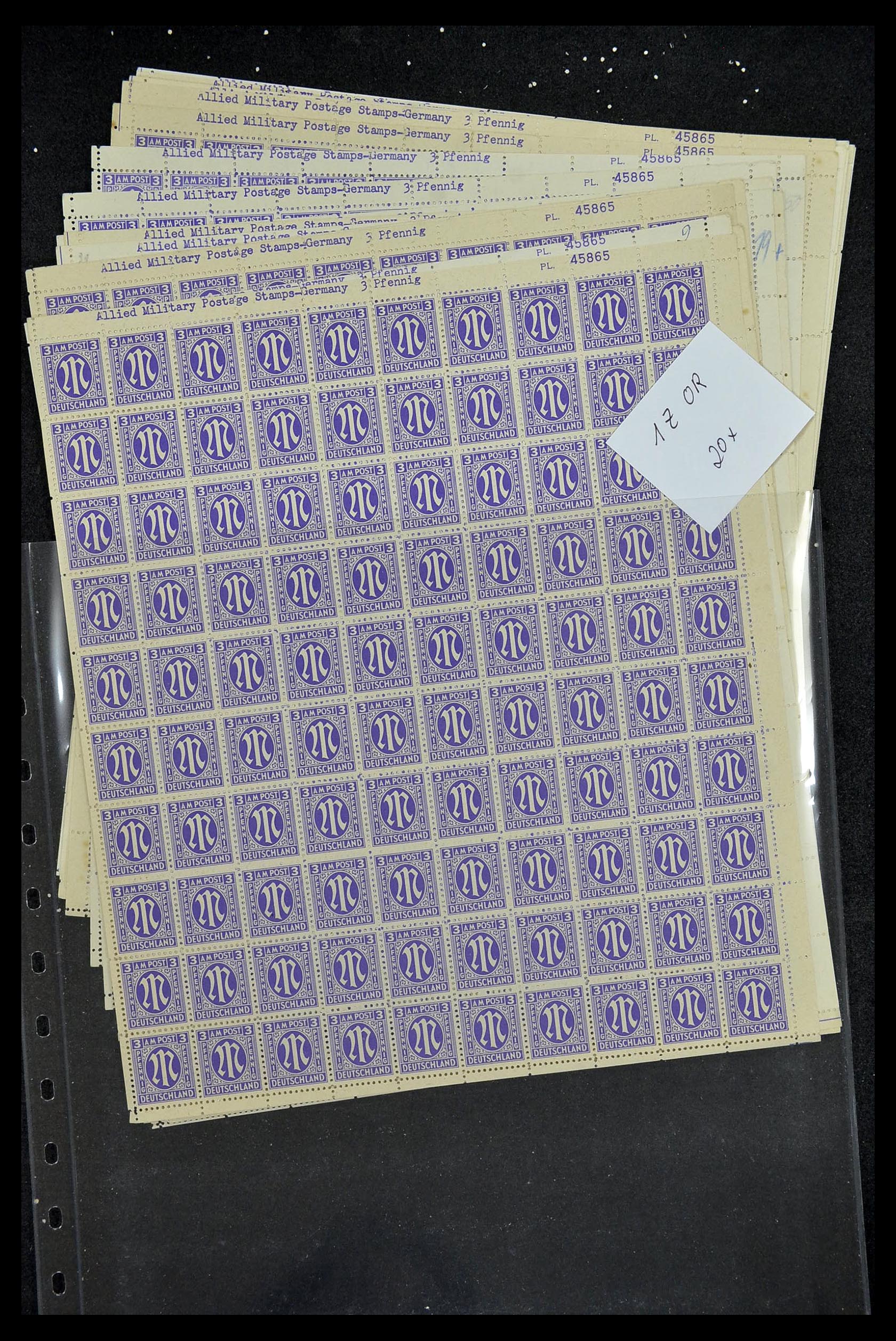 34886 045 - Postzegelverzameling 34886 Geallieerde bezetting 1945.