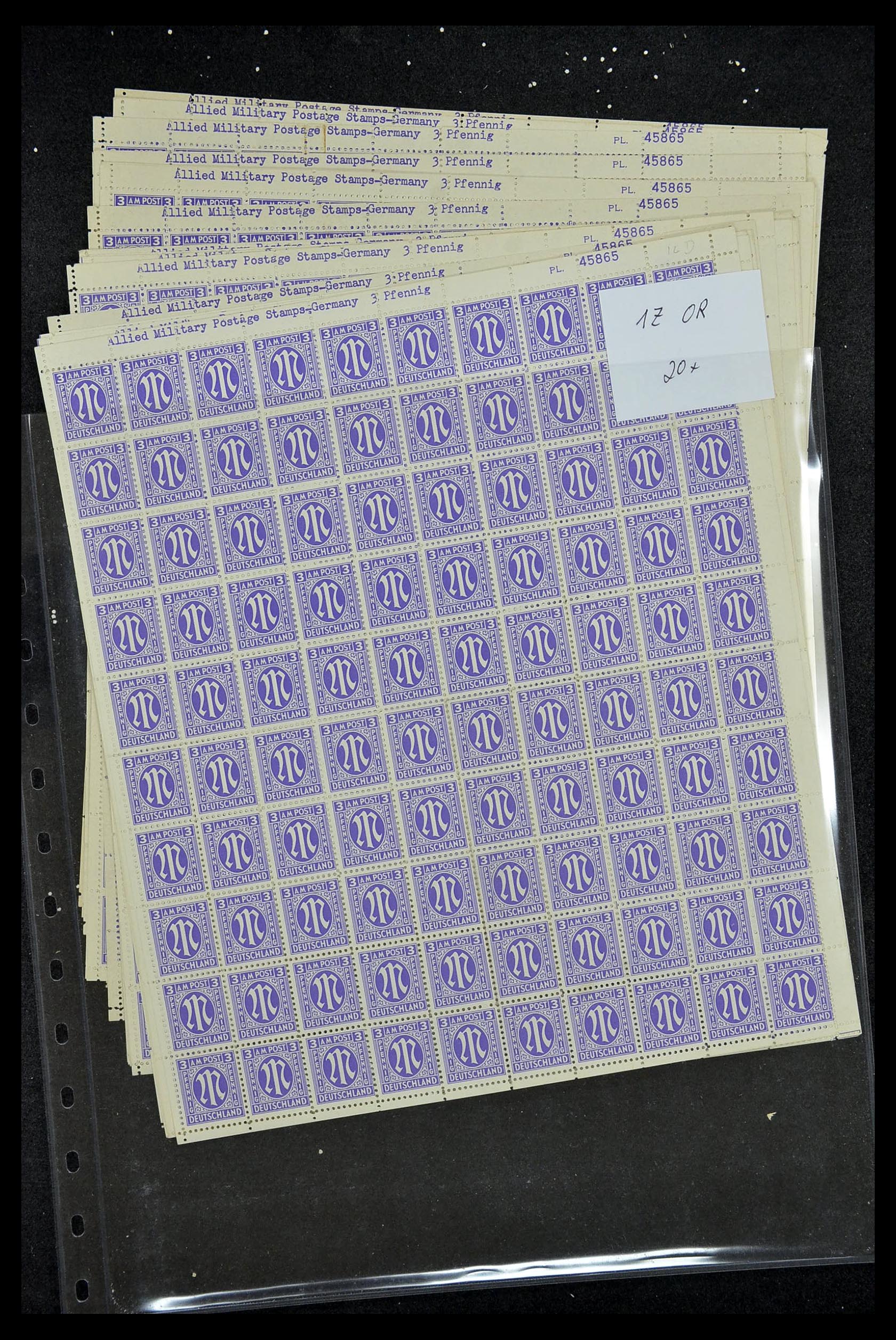 34886 046 - Postzegelverzameling 34886 Geallieerde bezetting 1945.