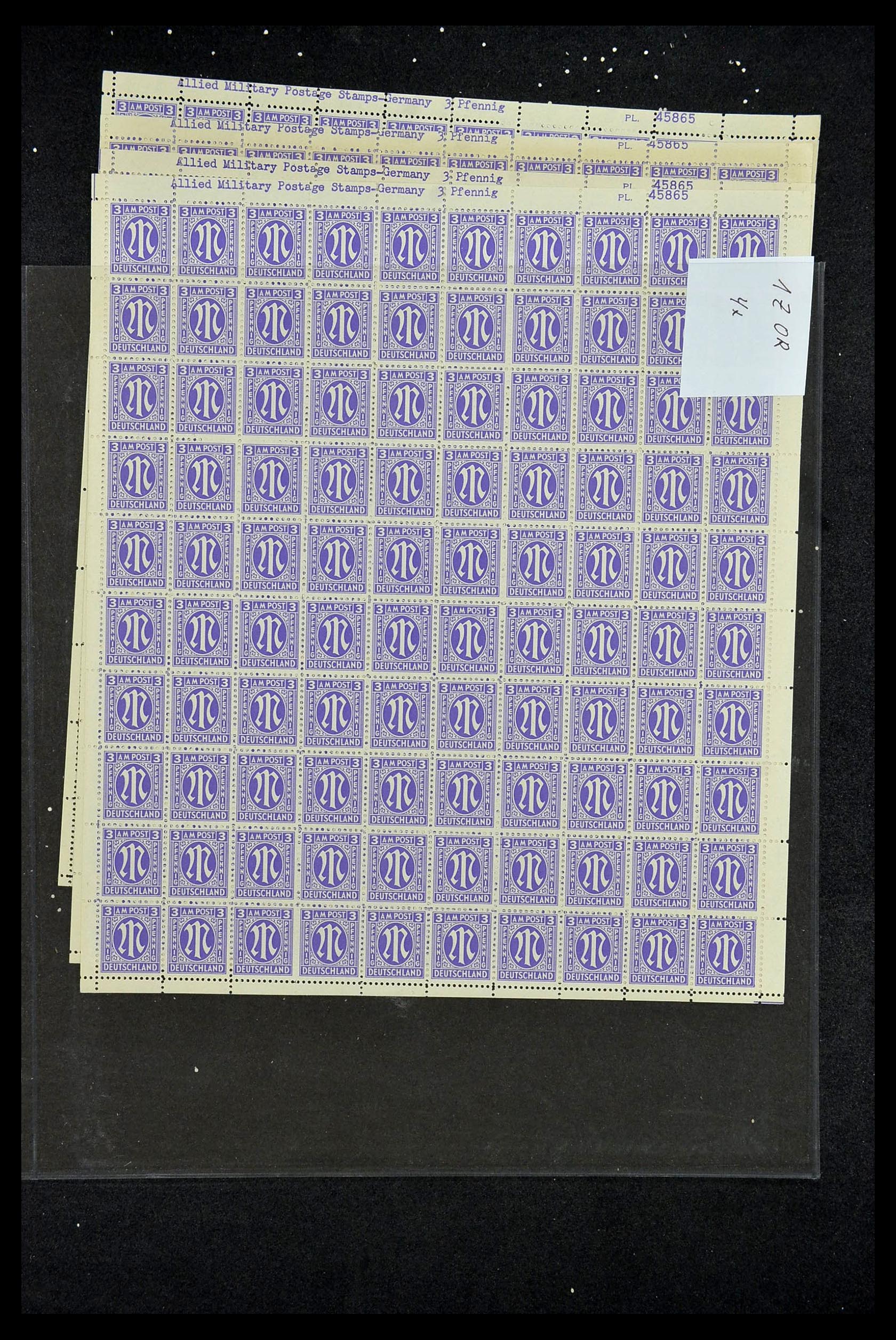 34886 048 - Postzegelverzameling 34886 Geallieerde bezetting 1945.
