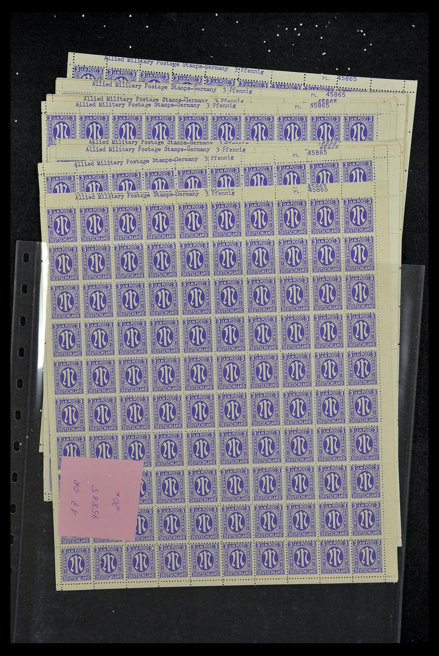 34886 050 - Stamp Collection 34886 Allied occupation 1945.