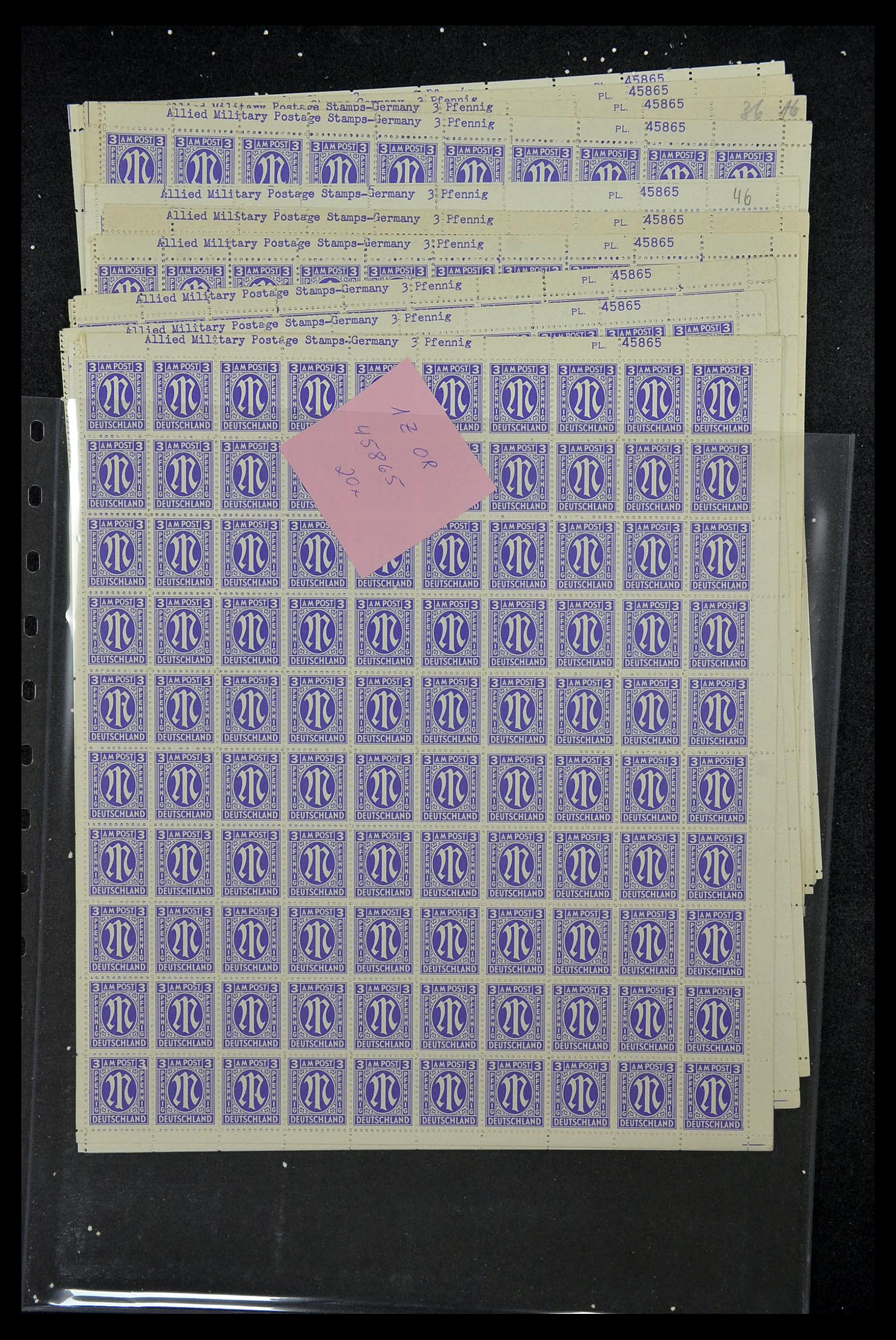 34886 051 - Postzegelverzameling 34886 Geallieerde bezetting 1945.