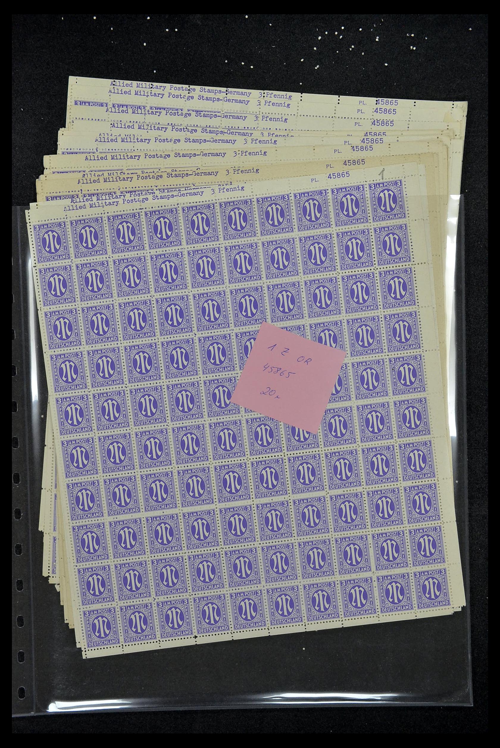34886 053 - Postzegelverzameling 34886 Geallieerde bezetting 1945.