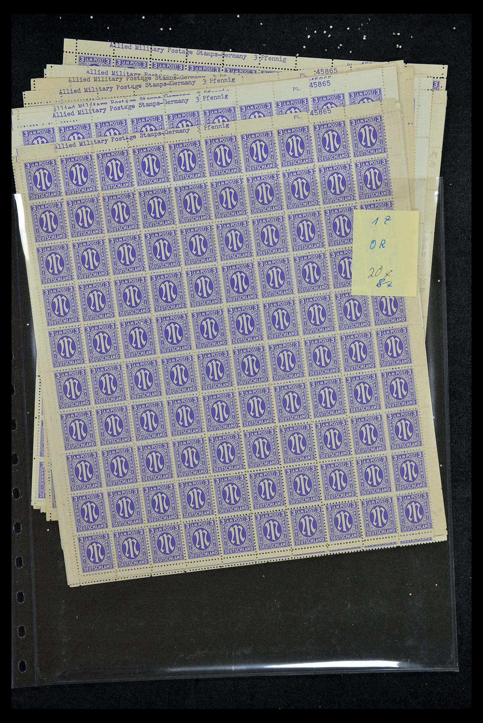 34886 054 - Postzegelverzameling 34886 Geallieerde bezetting 1945.