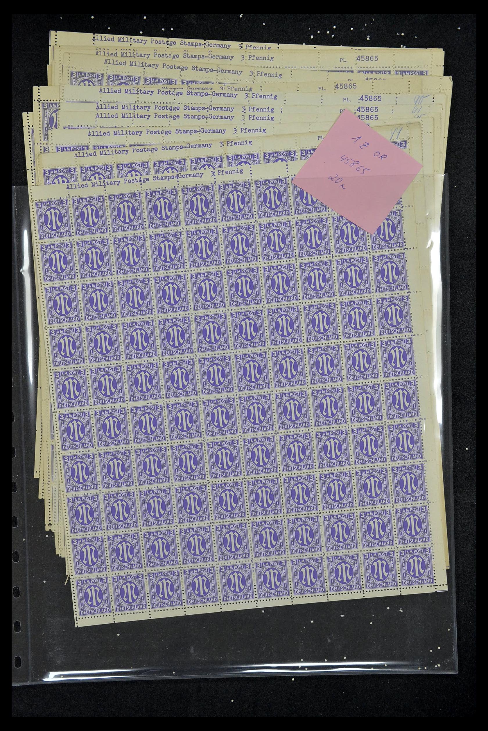 34886 055 - Postzegelverzameling 34886 Geallieerde bezetting 1945.