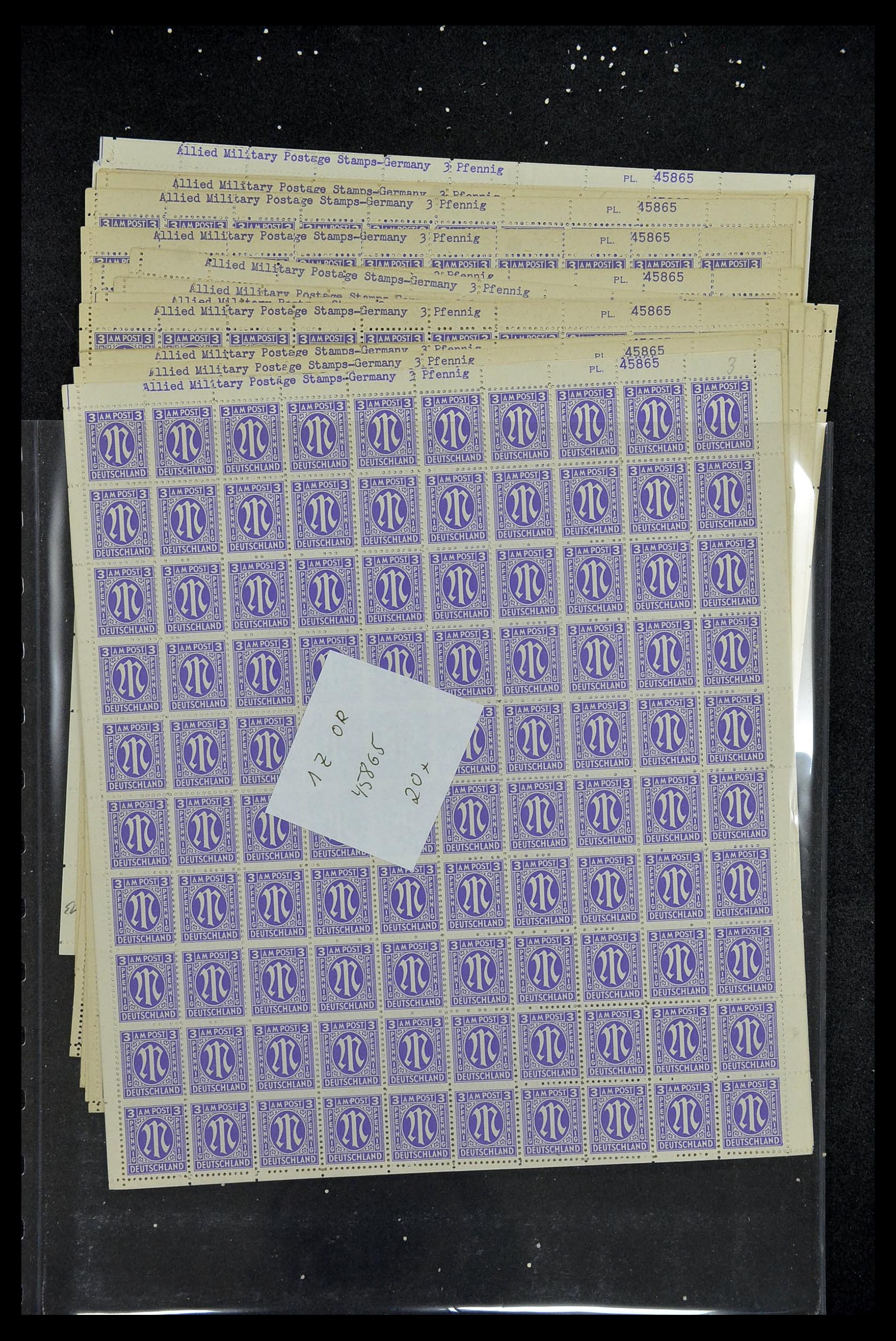34886 056 - Postzegelverzameling 34886 Geallieerde bezetting 1945.