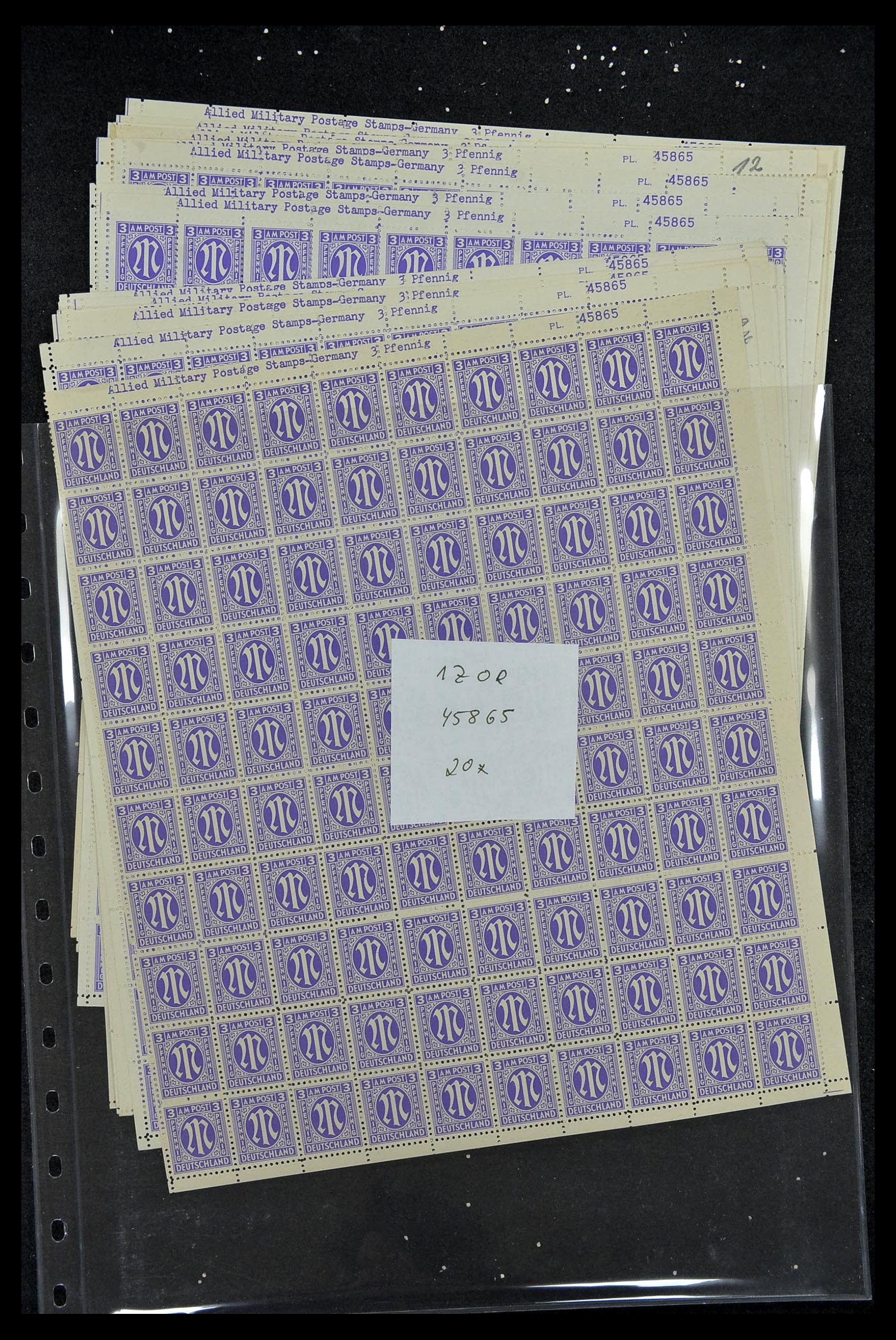 34886 057 - Postzegelverzameling 34886 Geallieerde bezetting 1945.