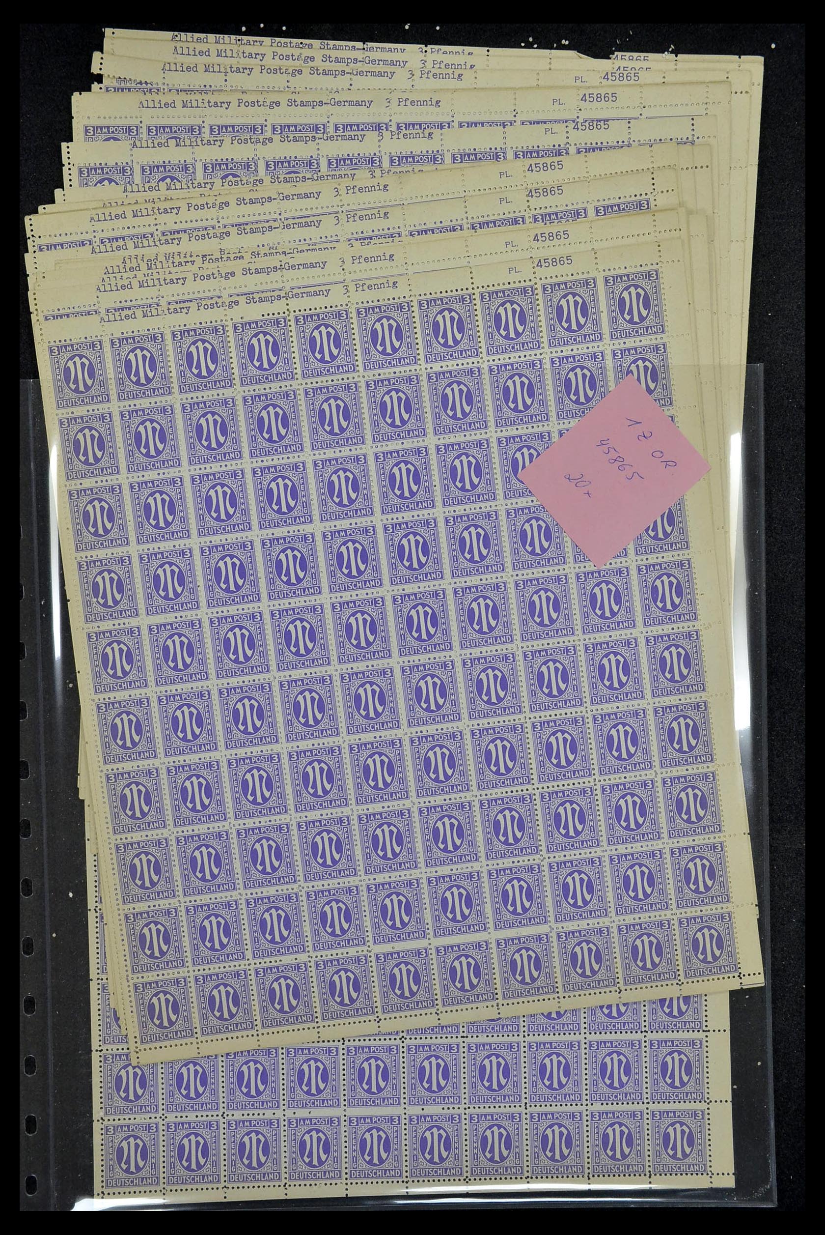 34886 058 - Postzegelverzameling 34886 Geallieerde bezetting 1945.
