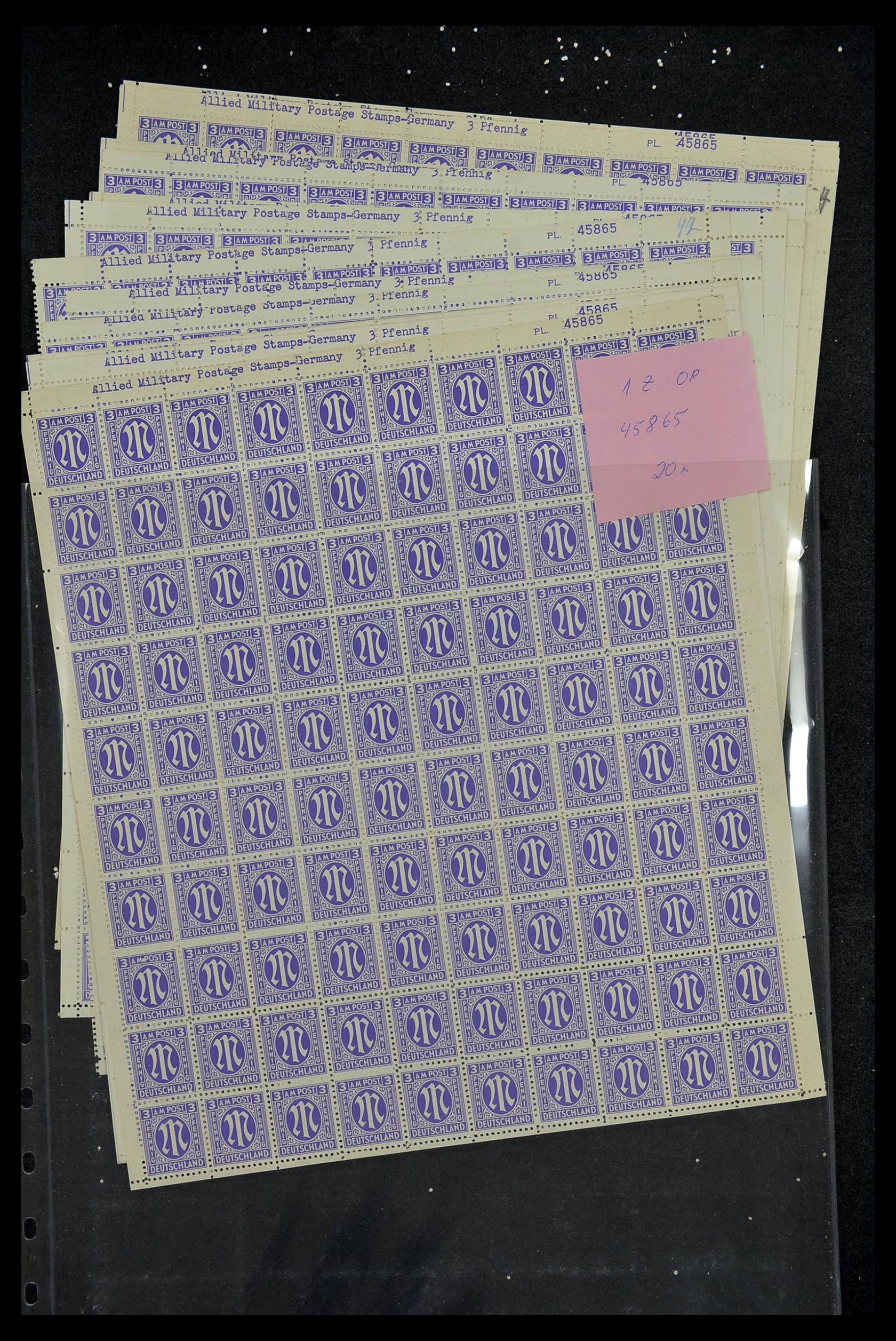 34886 059 - Postzegelverzameling 34886 Geallieerde bezetting 1945.
