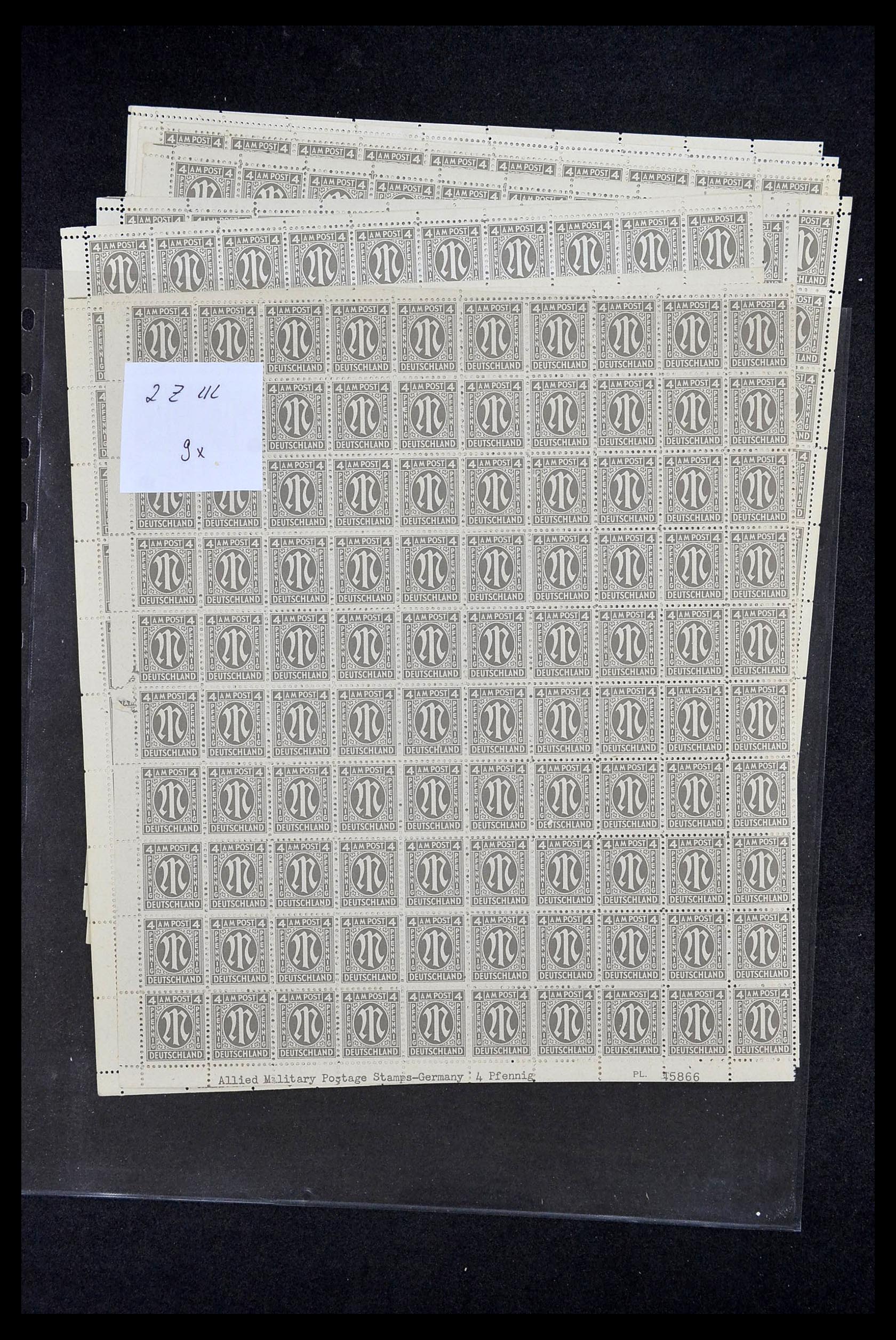 34886 060 - Postzegelverzameling 34886 Geallieerde bezetting 1945.