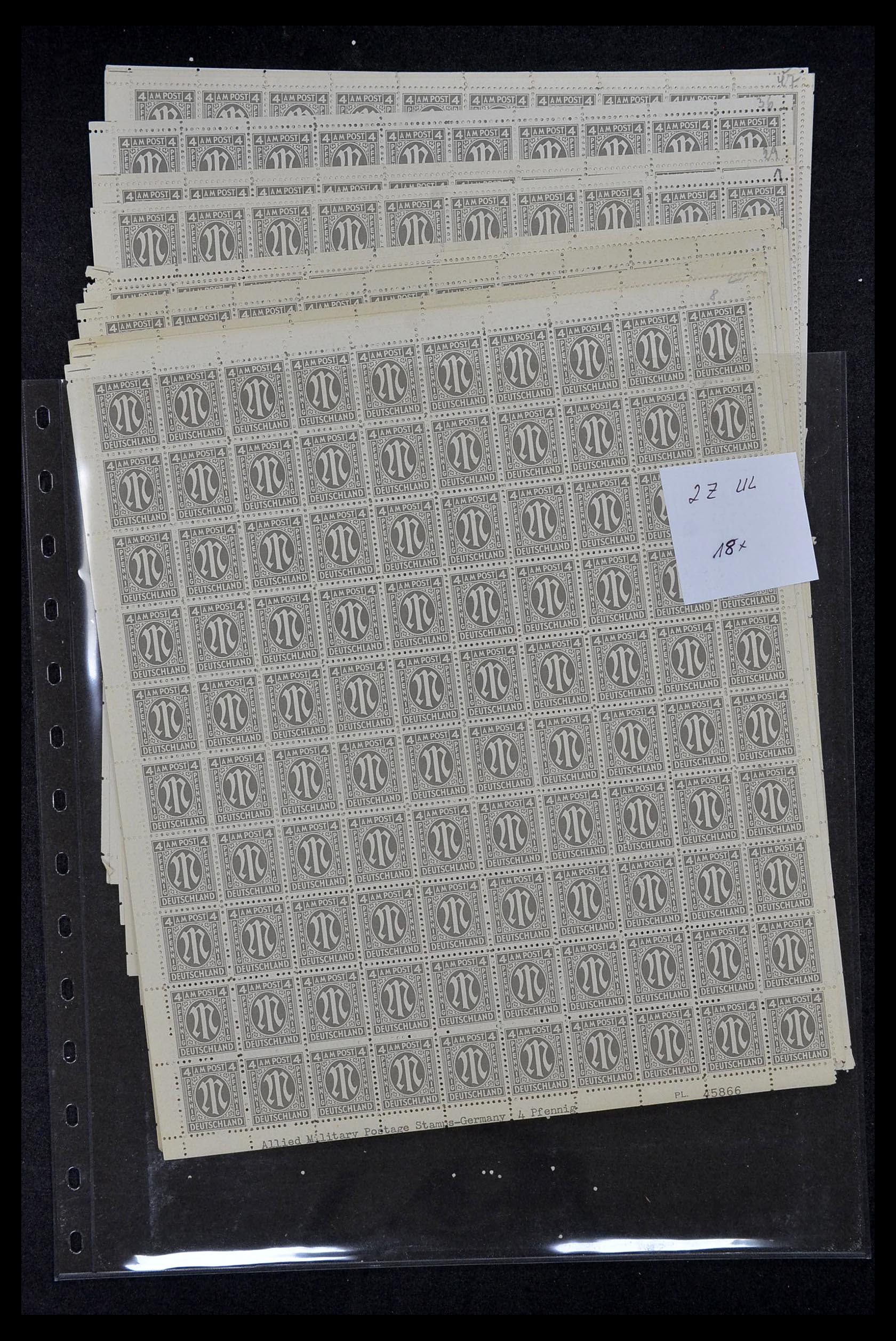 34886 061 - Postzegelverzameling 34886 Geallieerde bezetting 1945.
