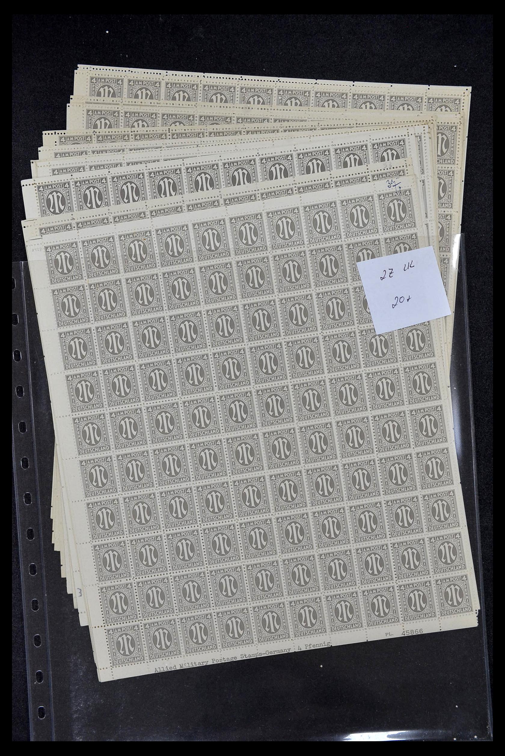 34886 064 - Postzegelverzameling 34886 Geallieerde bezetting 1945.