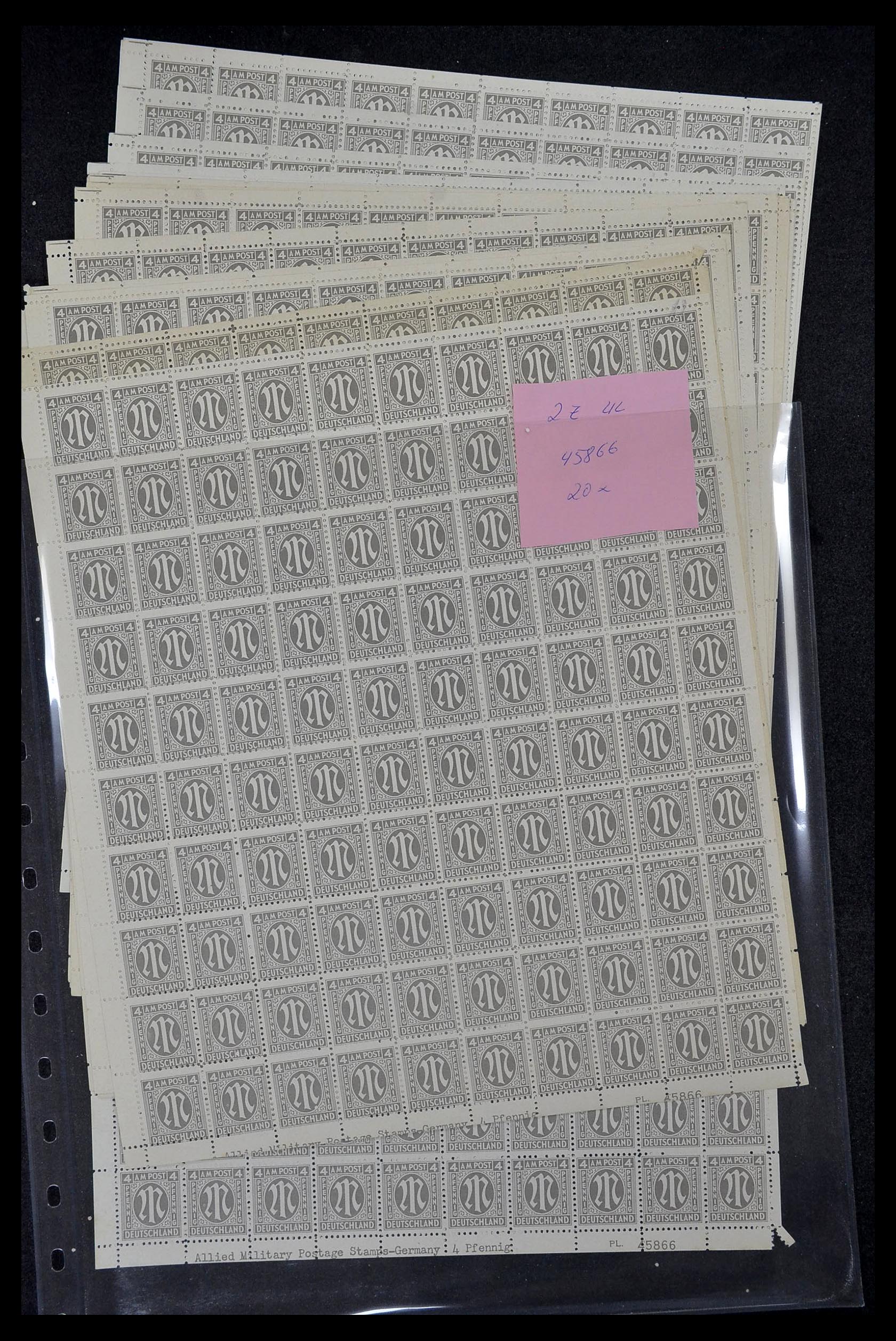 34886 071 - Postzegelverzameling 34886 Geallieerde bezetting 1945.