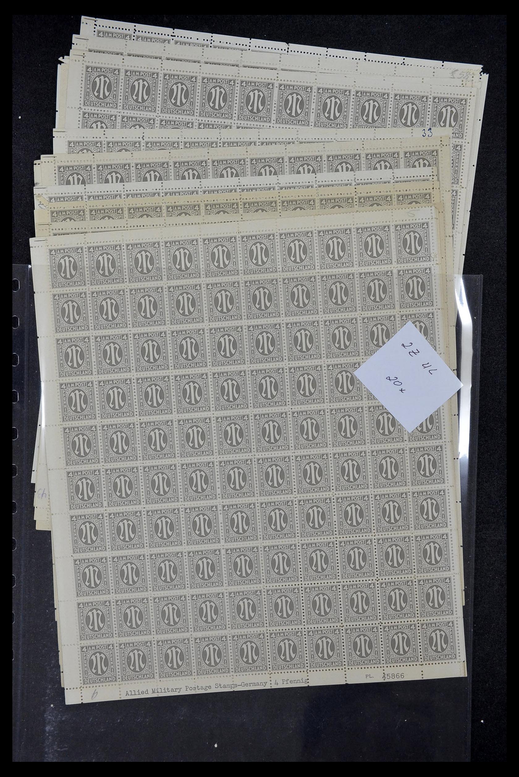 34886 072 - Postzegelverzameling 34886 Geallieerde bezetting 1945.