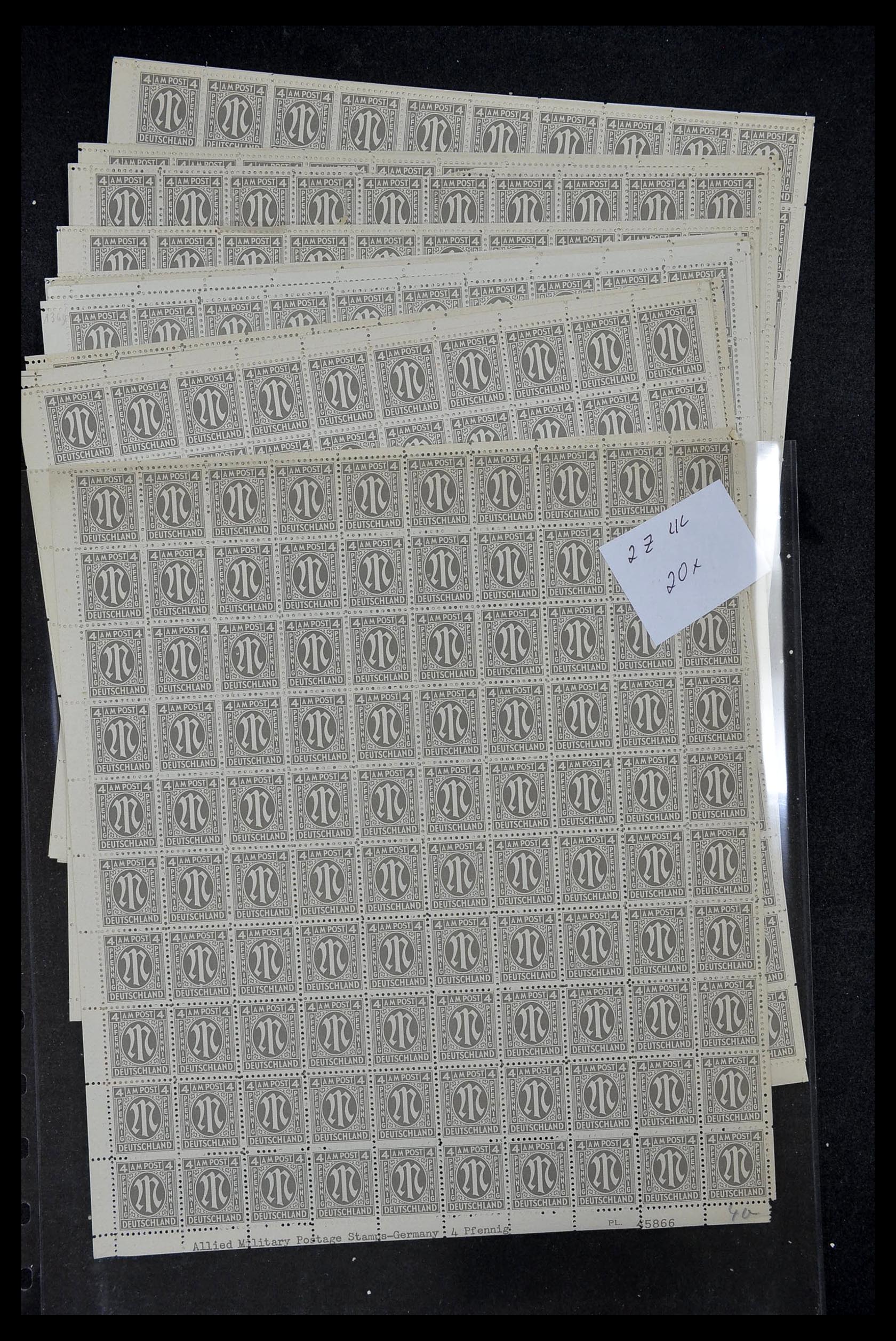 34886 073 - Postzegelverzameling 34886 Geallieerde bezetting 1945.