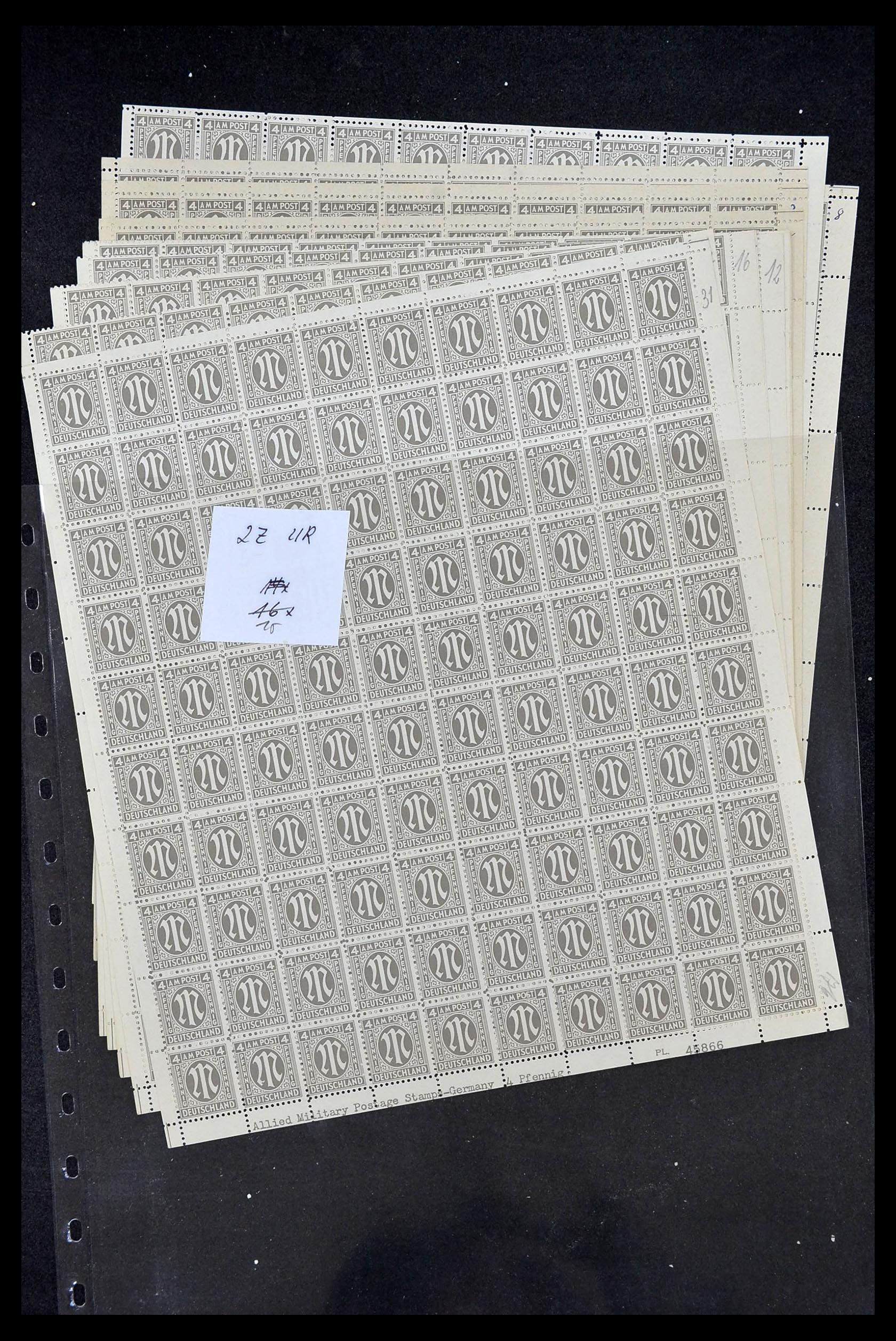 34886 075 - Postzegelverzameling 34886 Geallieerde bezetting 1945.