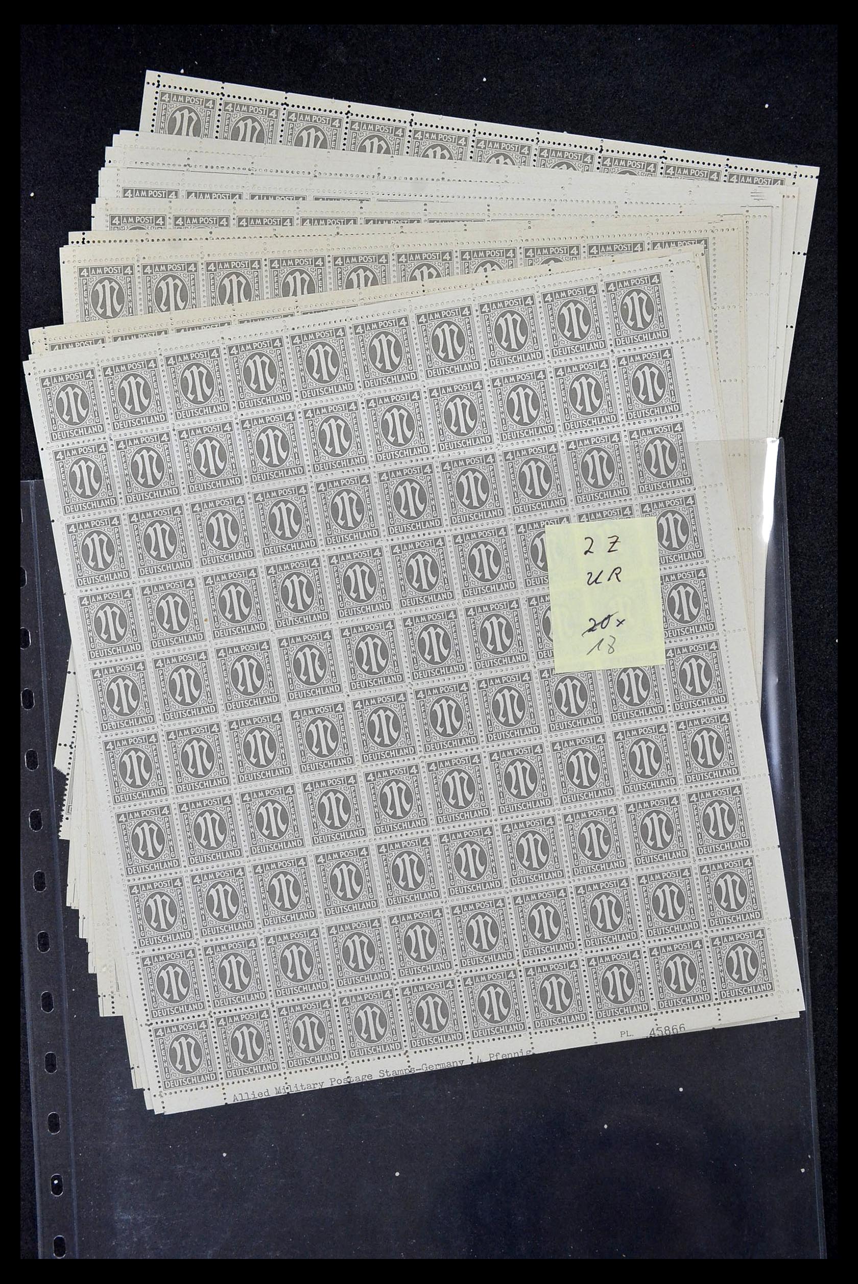 34886 076 - Postzegelverzameling 34886 Geallieerde bezetting 1945.