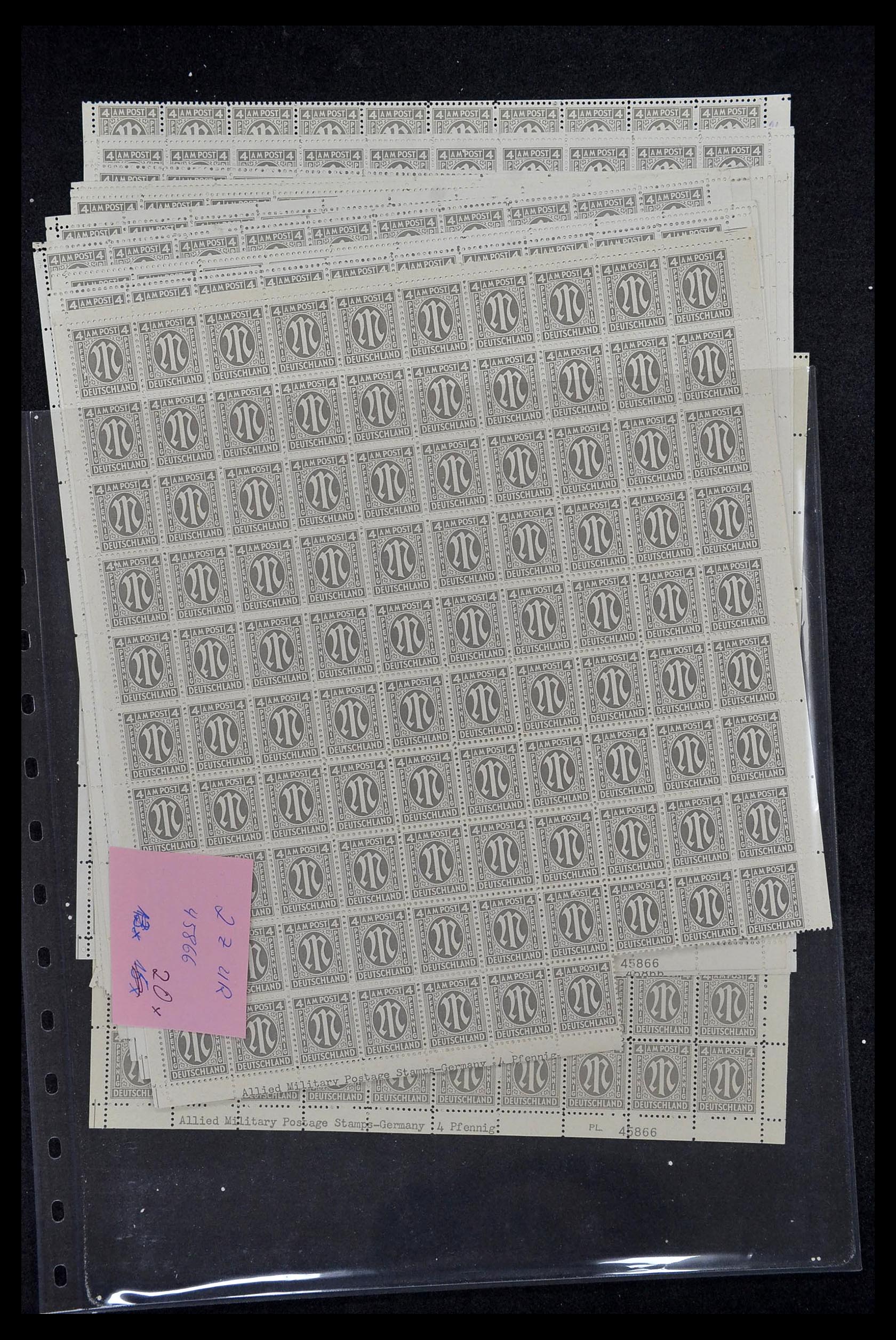 34886 077 - Postzegelverzameling 34886 Geallieerde bezetting 1945.