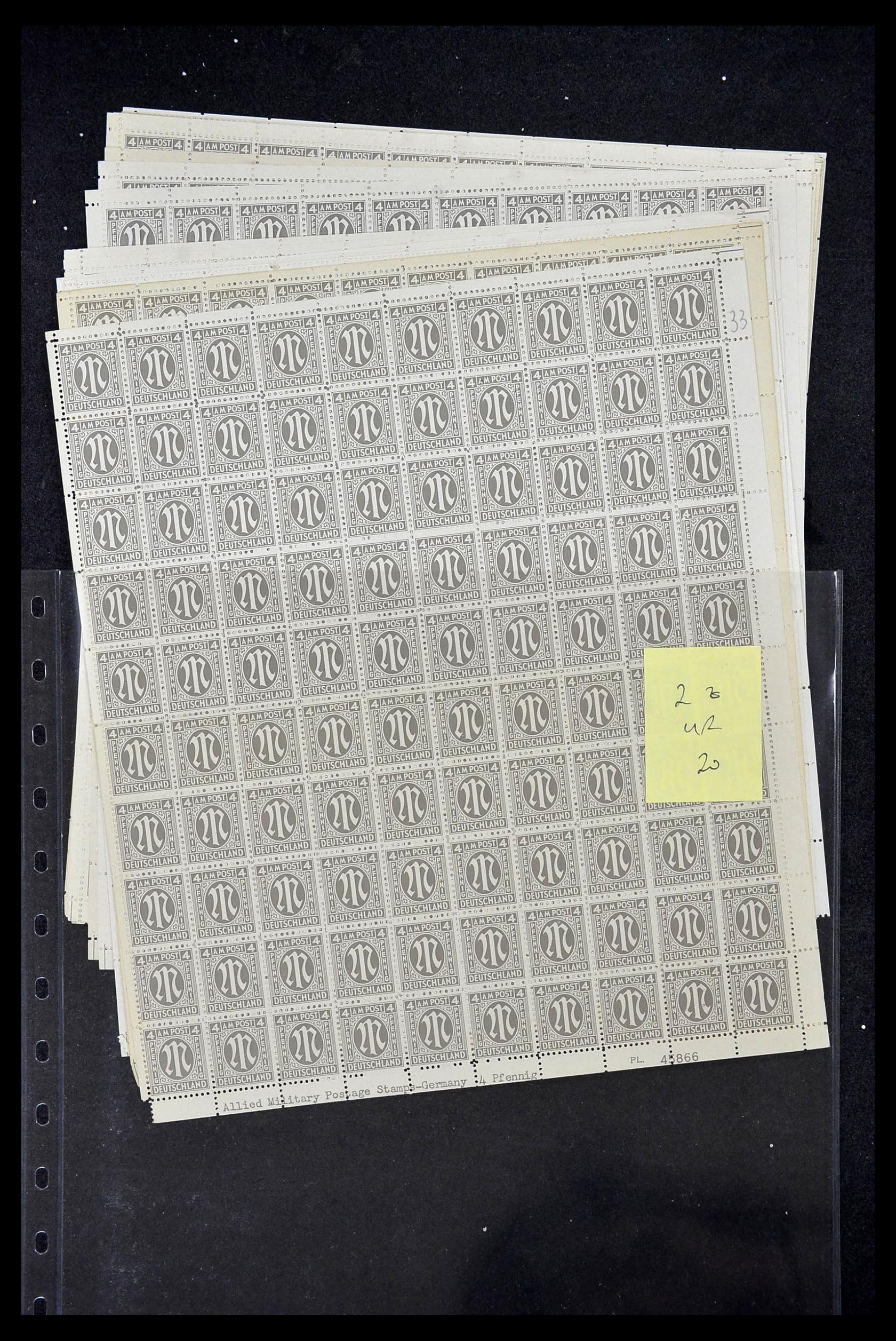 34886 078 - Postzegelverzameling 34886 Geallieerde bezetting 1945.