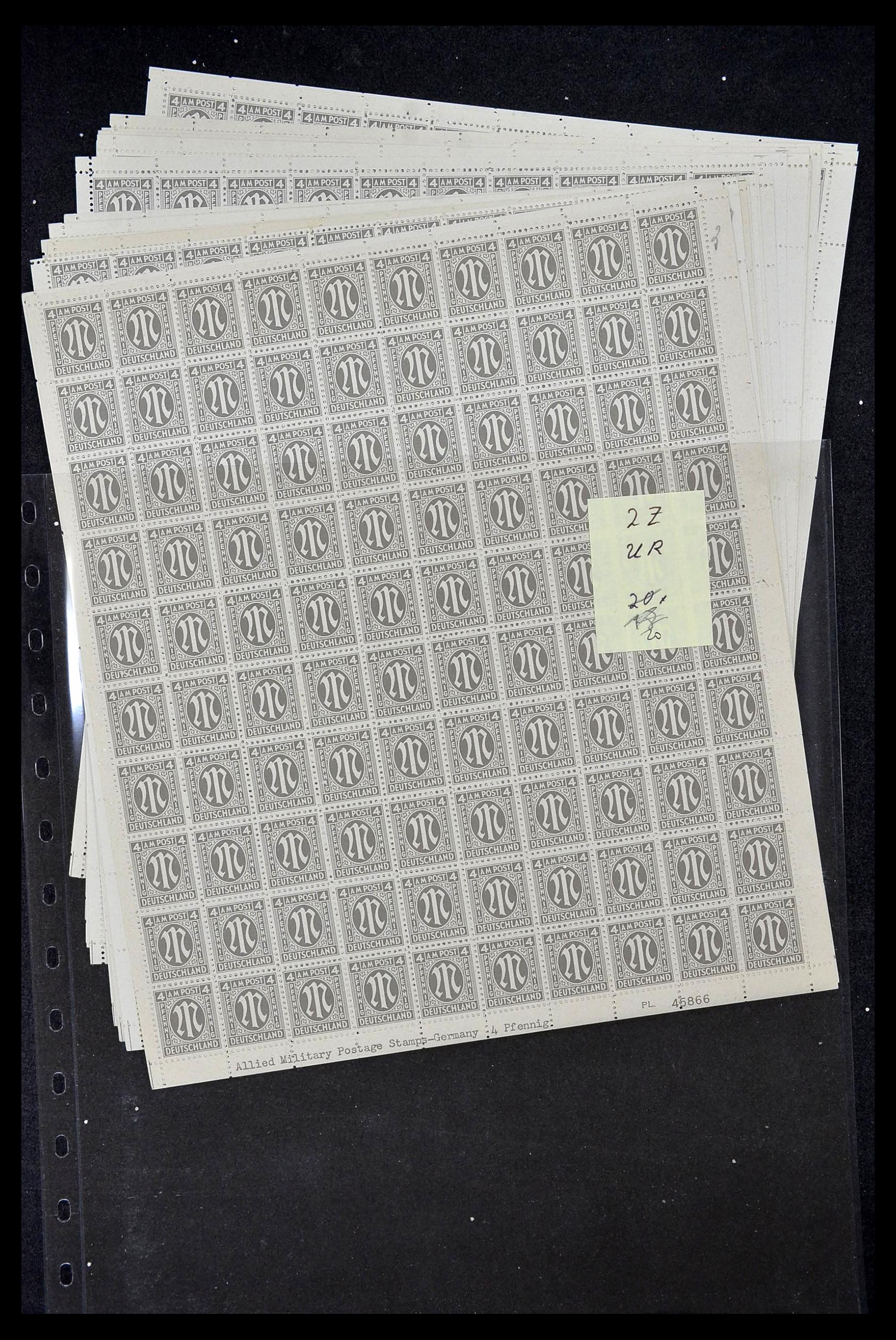 34886 079 - Postzegelverzameling 34886 Geallieerde bezetting 1945.
