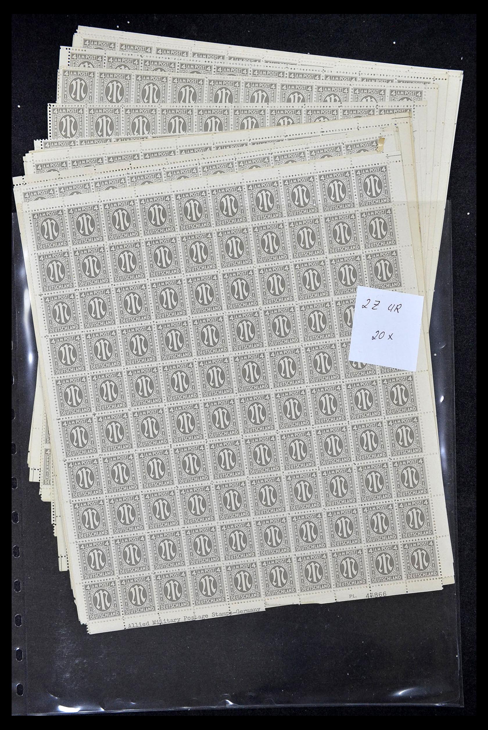 34886 080 - Postzegelverzameling 34886 Geallieerde bezetting 1945.