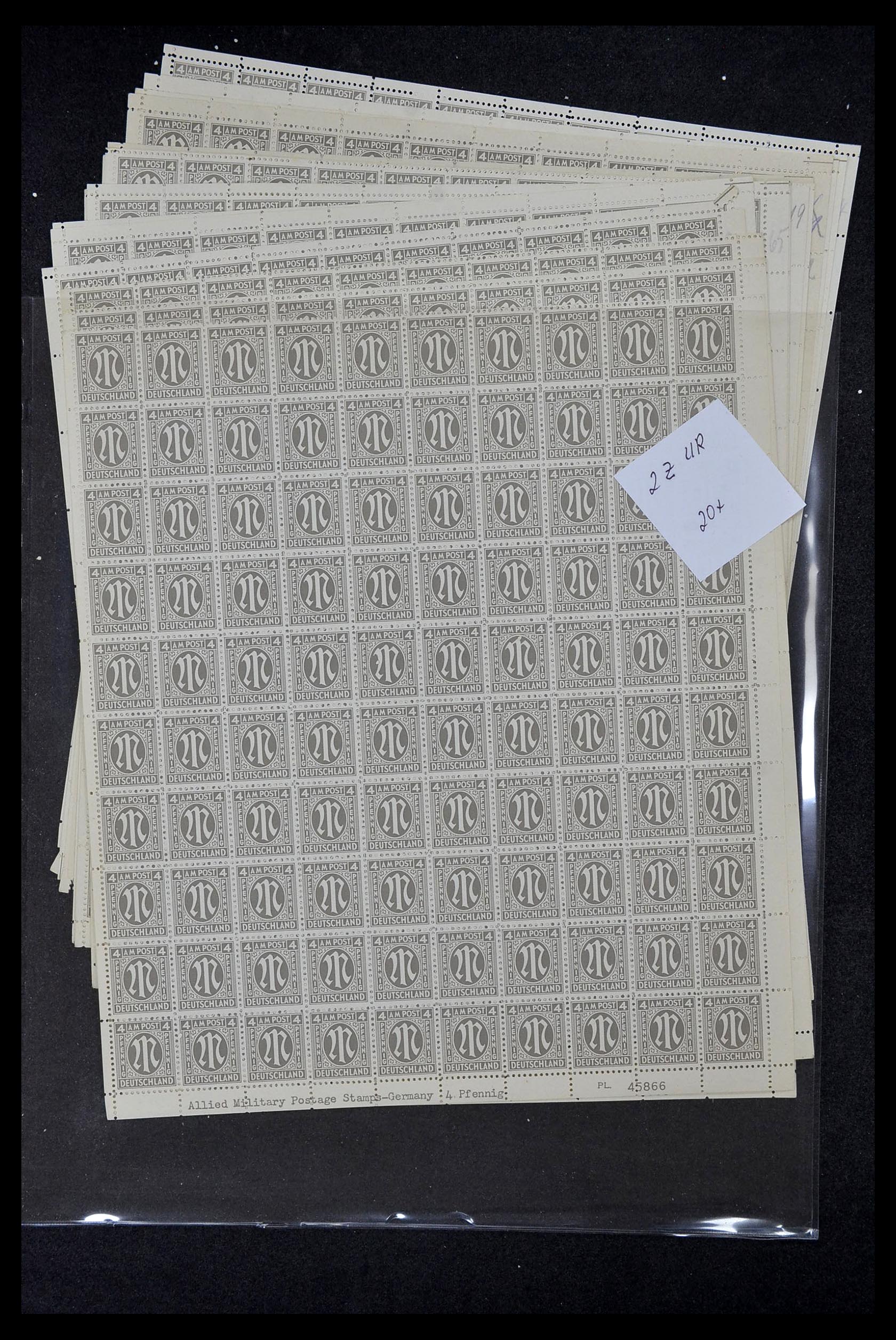 34886 081 - Postzegelverzameling 34886 Geallieerde bezetting 1945.