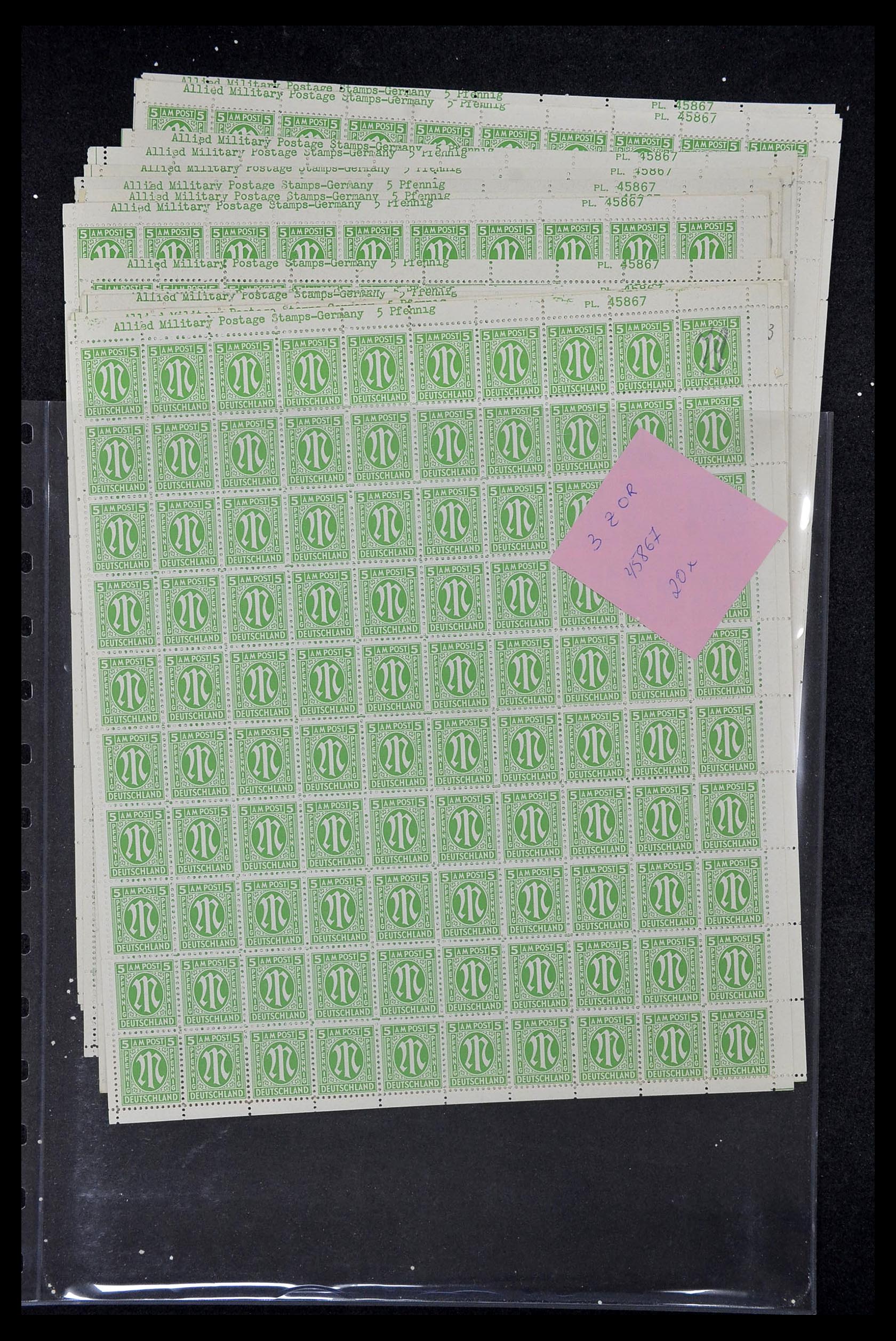 34886 082 - Postzegelverzameling 34886 Geallieerde bezetting 1945.